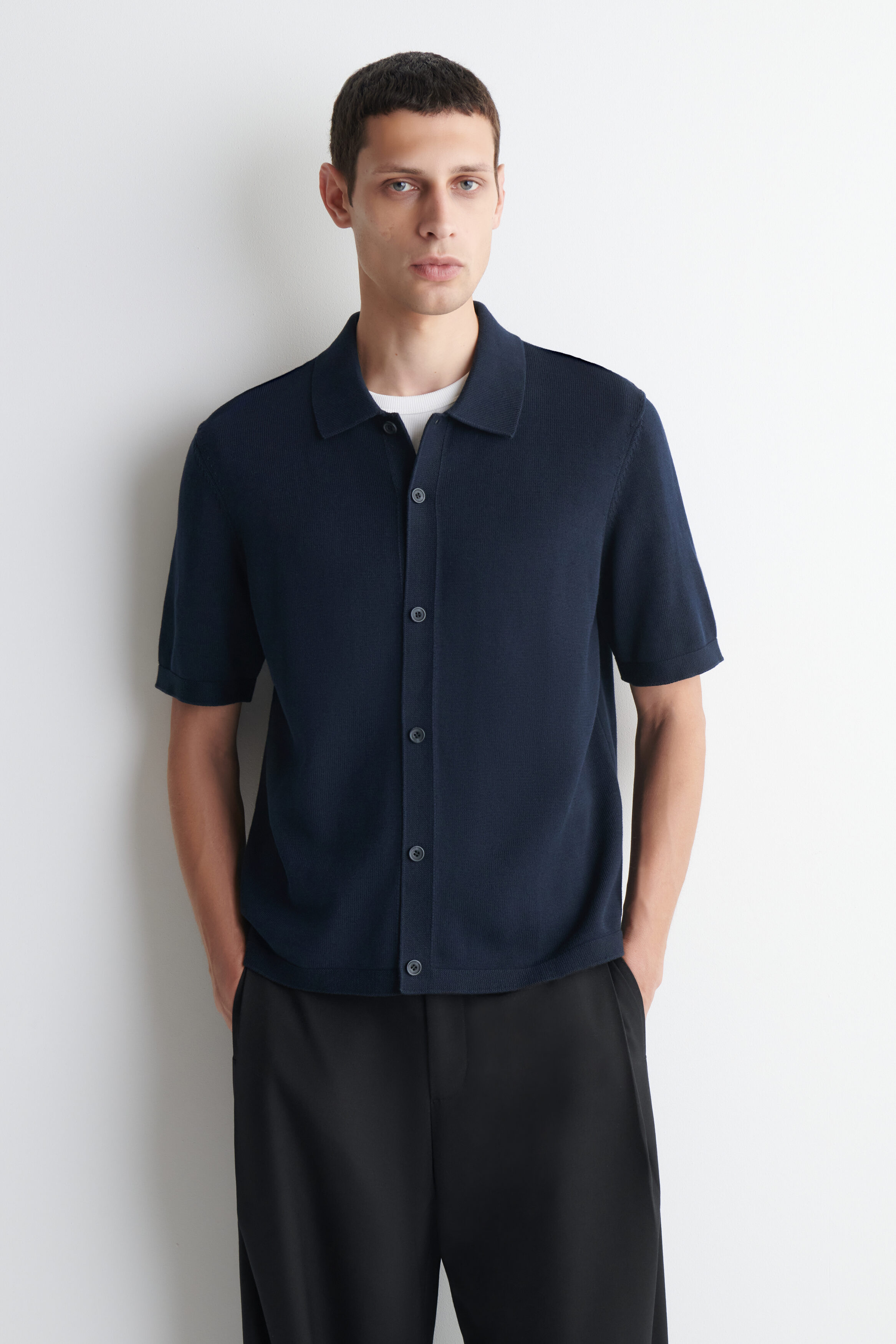 KNITTED COTTON SHIRT
