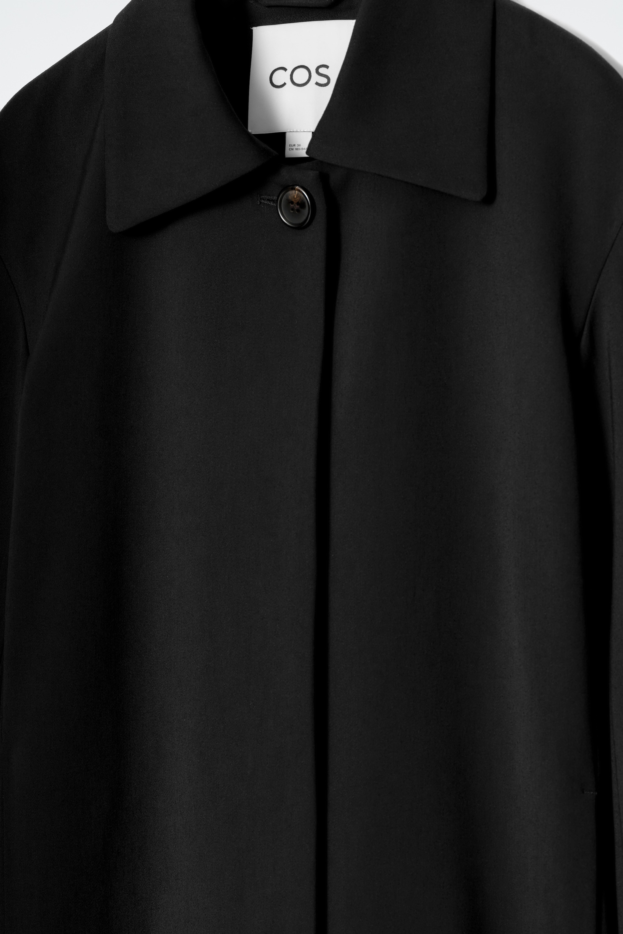 Größeres Bild anzeigen: EINREIHIGER KURZMANTEL - SCHWARZ - Ladies | H&M AT 7