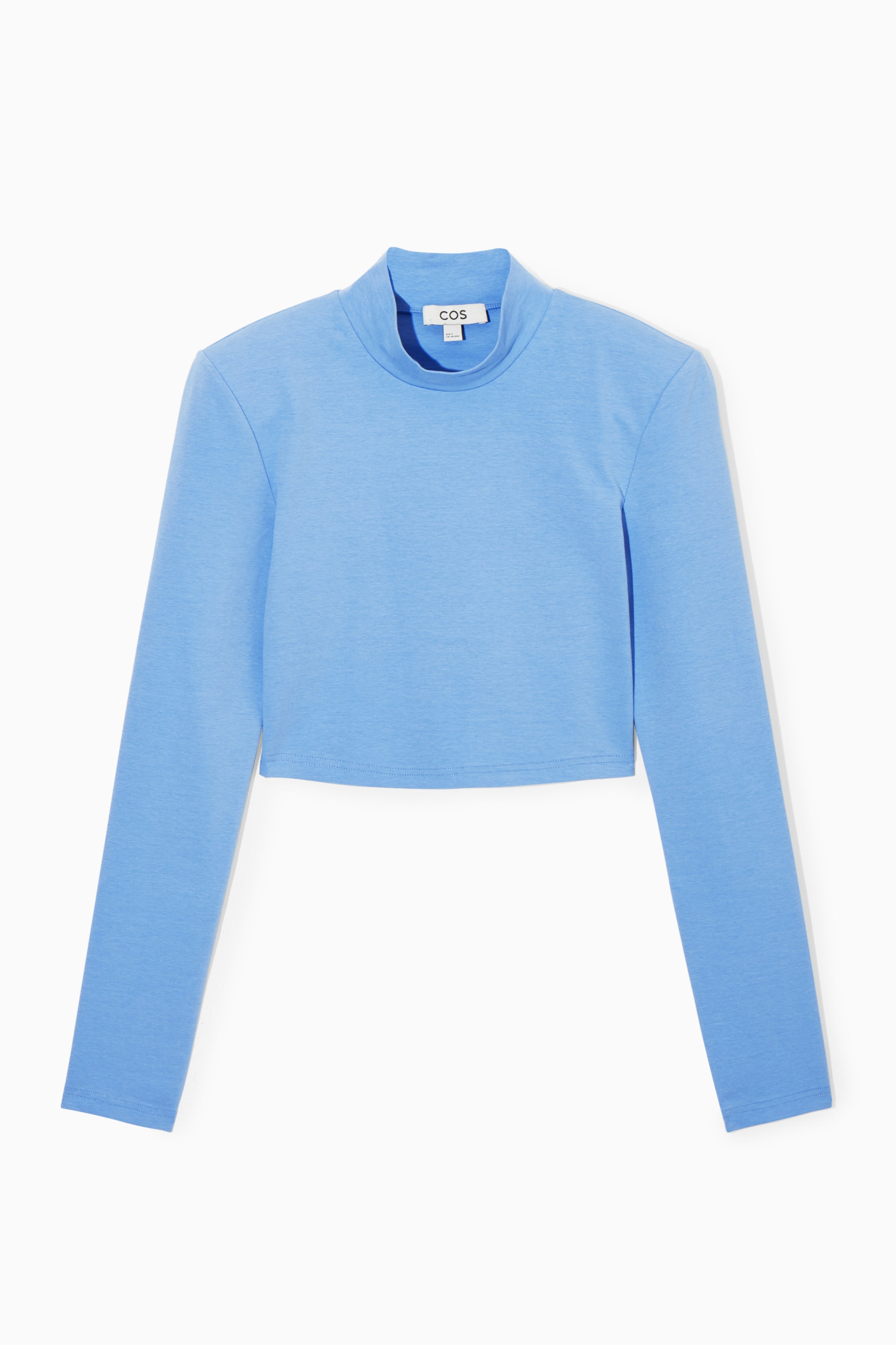Ingrandisci l'immagine: POWER-SHOULDER CROPPED TOP - LIGHT BLUE - DONNA | H&M CH 1