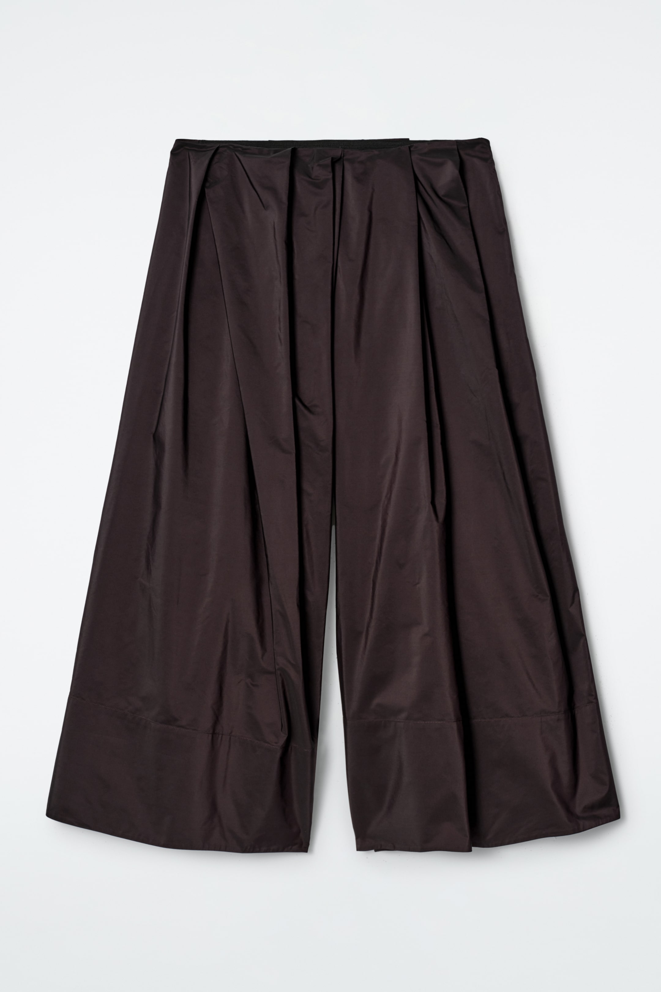 Zobrazit větší obrázek: OBJEMNÉ SKLÁDANÉ KALHOTY CULOTTE - HNĚDÝ - ŽENY | H&M CZ 6