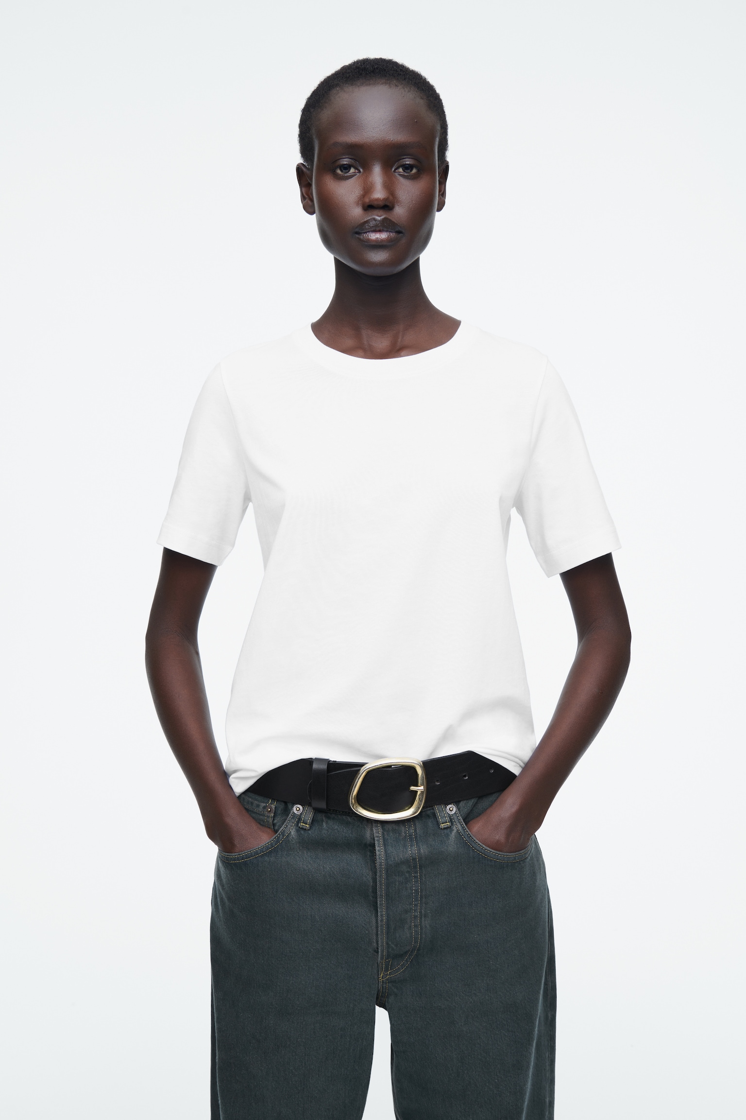 T-SHIRT 24/7 DAL TAGLIO REGOLARE - Bianco/Nero/NERO / BIANCO / RIGHE - 1