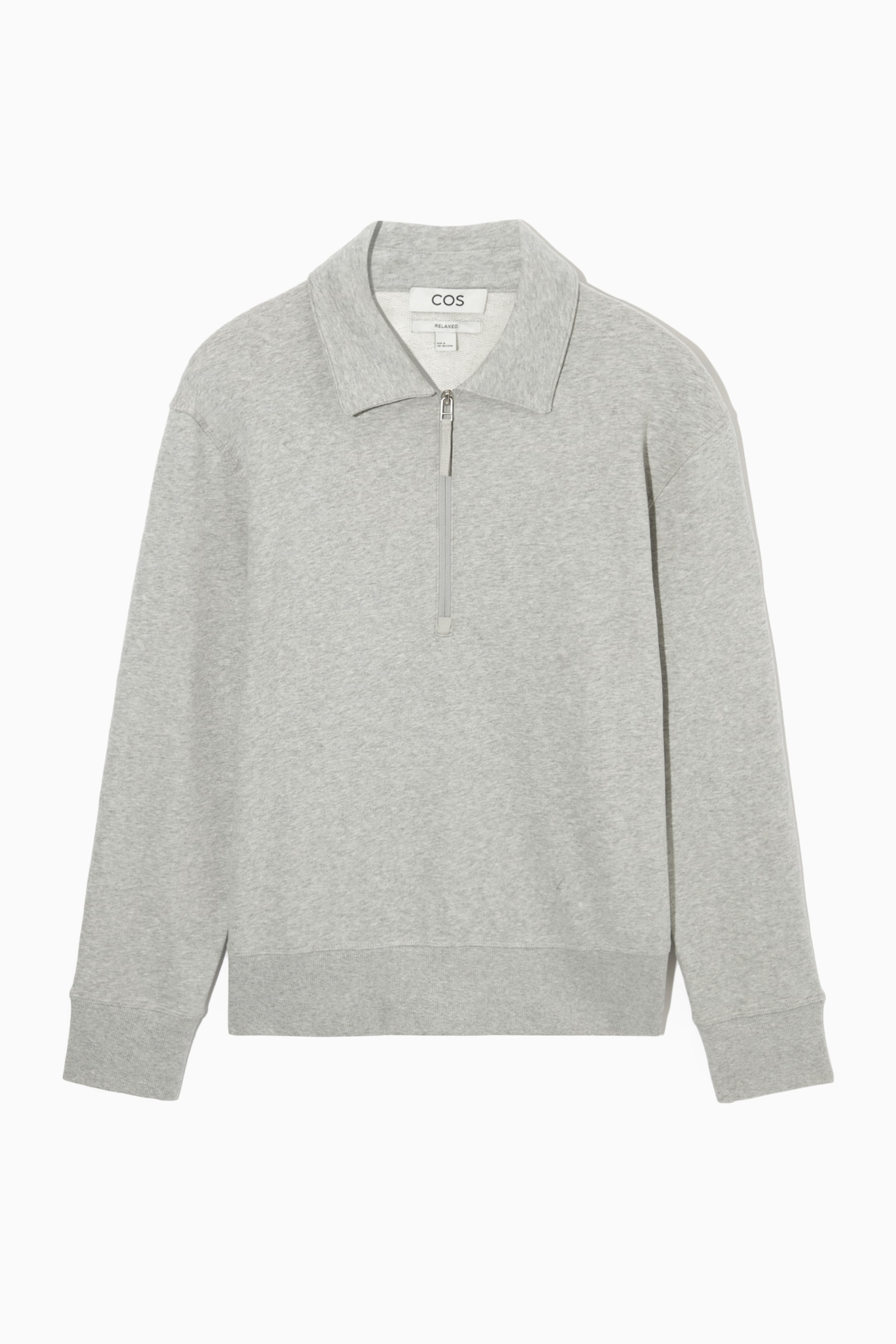 Vis større bilde: HALF-ZIP SWEATSHIRT - LIGHT GREY - HERRE | H&M NO 1