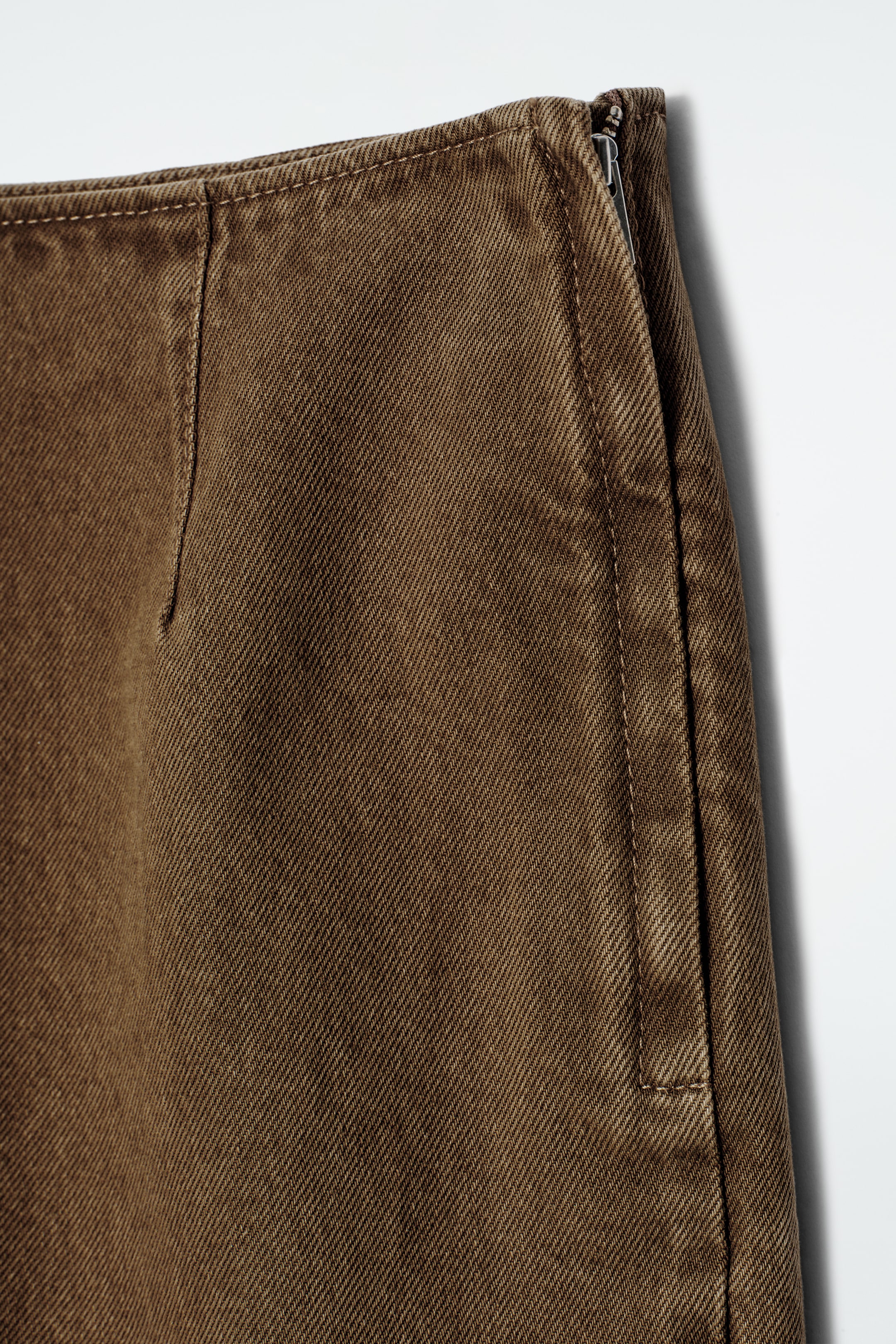 View larger image: STRAIGHT DENIM MIDI SKIRT - BROWN - Ladies | H&M GB 7