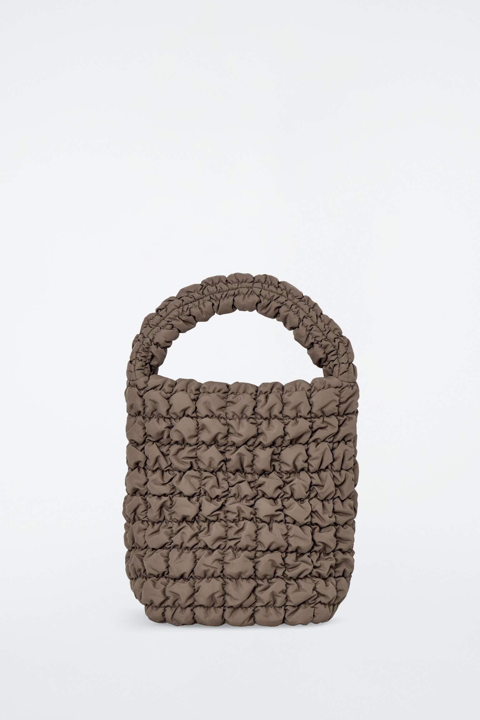 BOLSO TOTE MINI ACOLCHADO - TOPO OSCURO - 2