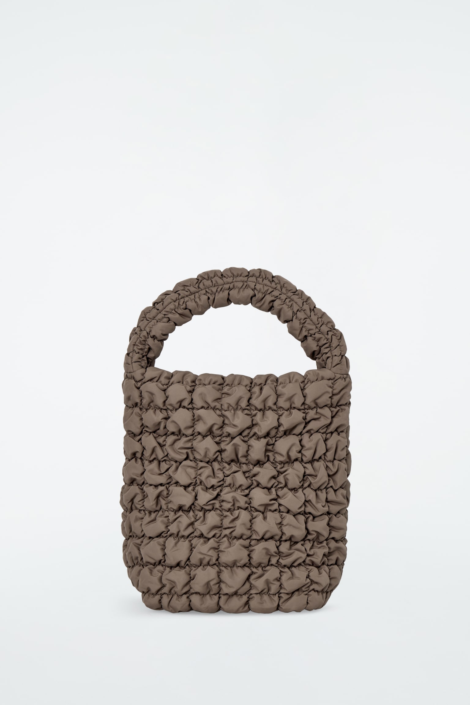 BOLSO TOTE MINI ACOLCHADO - TOPO OSCURO - 2