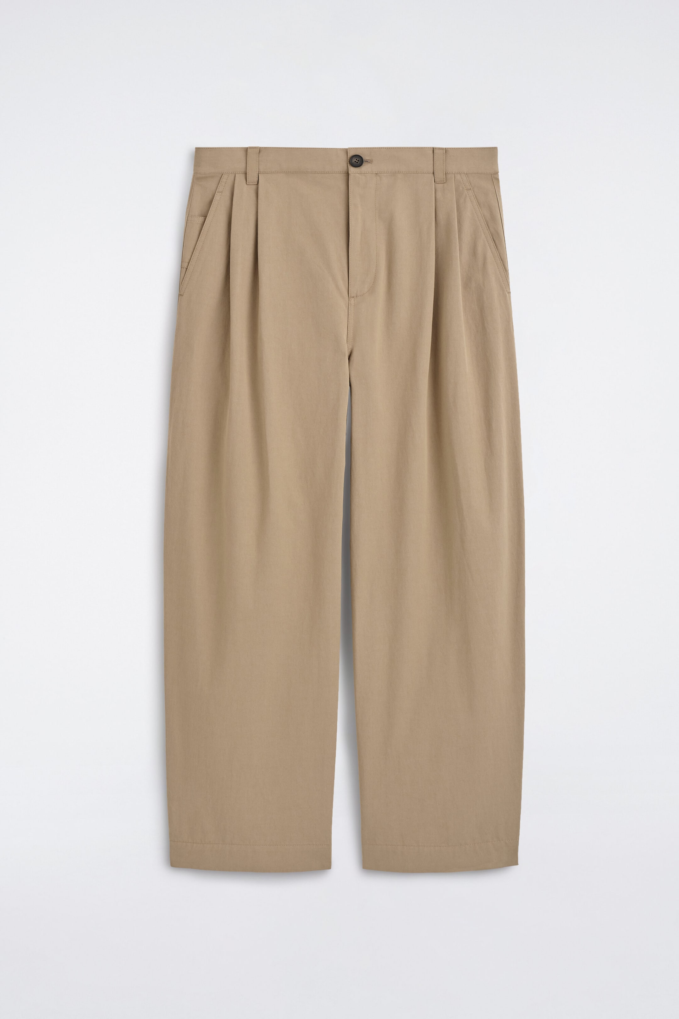 BAUMWOLLHOSE MIT LOCKERER PASSFORM UND BARREL-BEIN