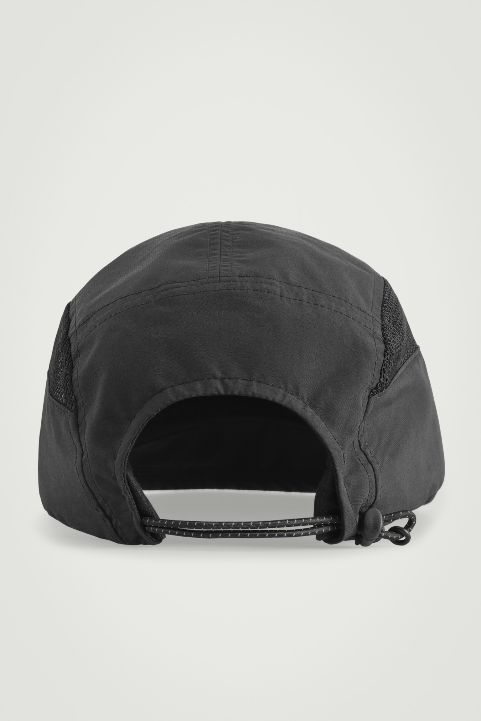 MESH-PANELLED NYLON CAP - BLACK/MOLE - 4