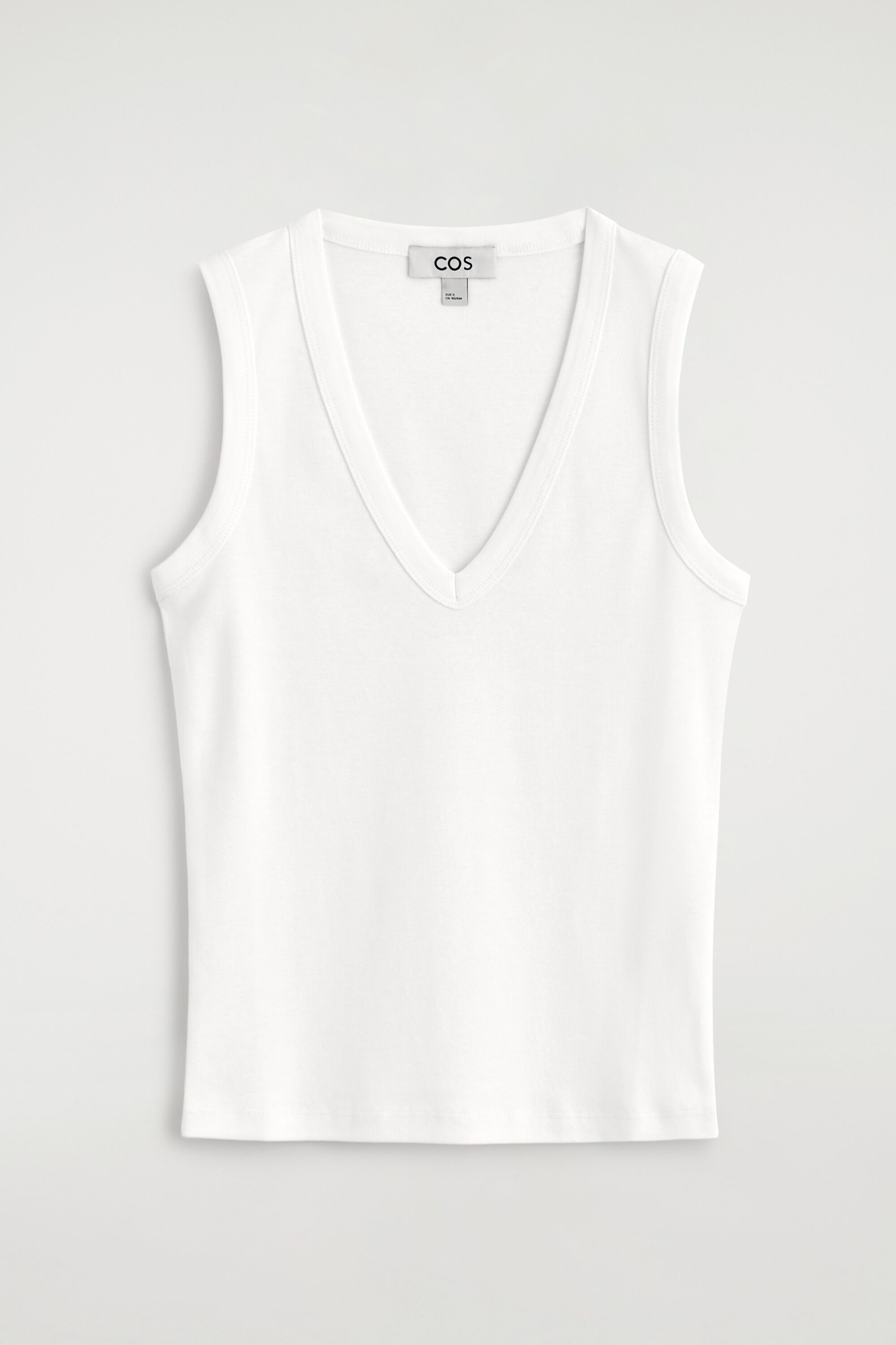Cotton V-neck Tank Top