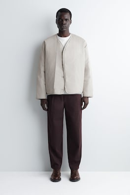 REVERSIBLE QUILTED JACKET — LIGHT GREY 5