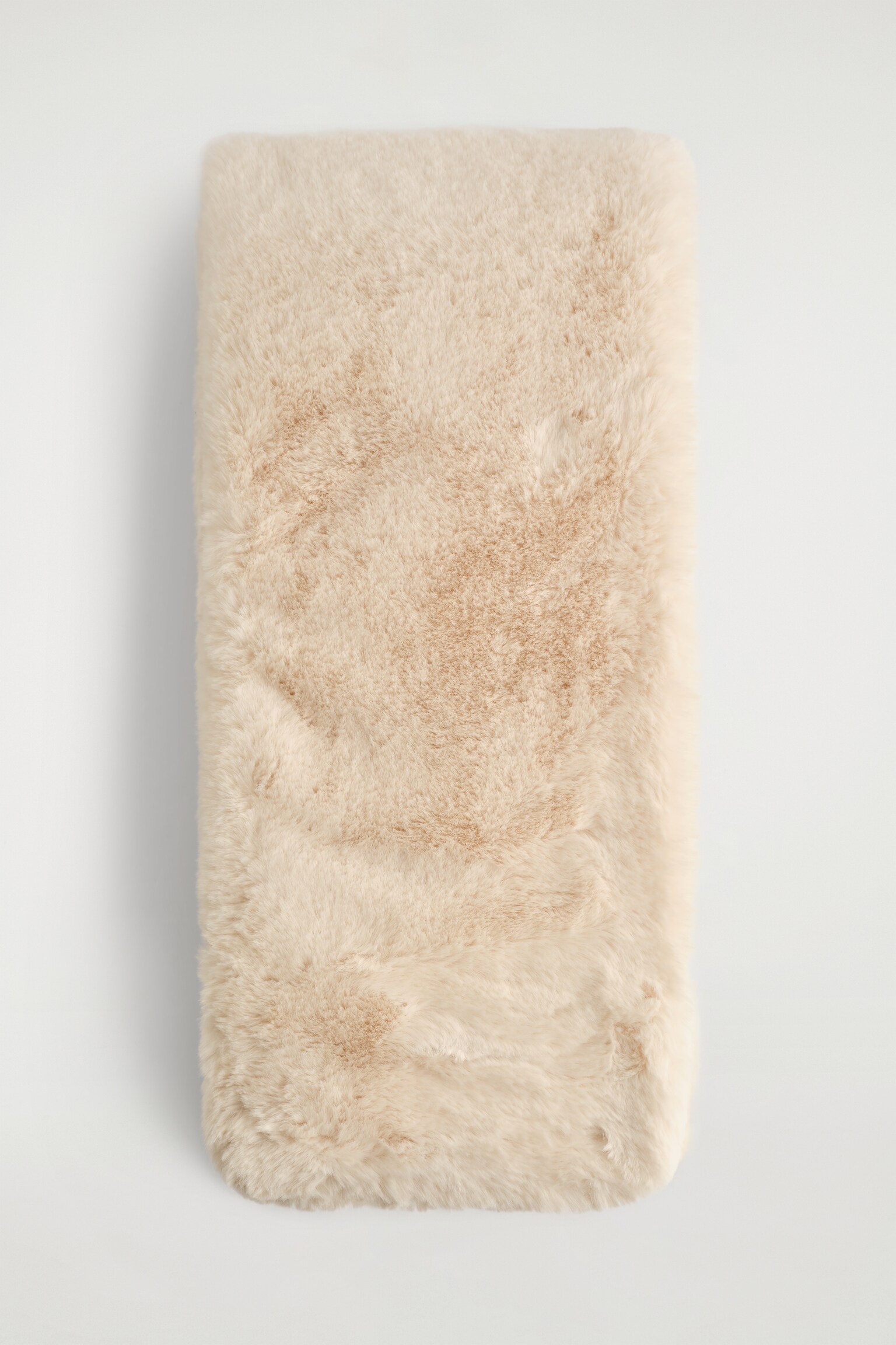 BUFANDA DE PELO SINTÉTICO - BEIGE CLARO - 2