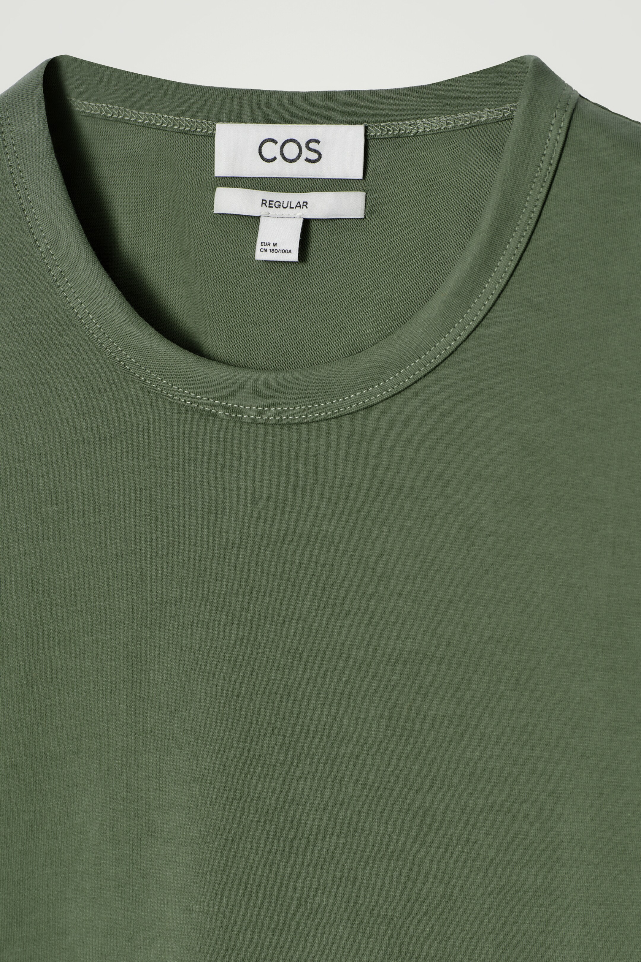 View larger image: REGULAR BRUSHED-COTTON T-SHIRT - KHAKI - Men | H&M GB 6