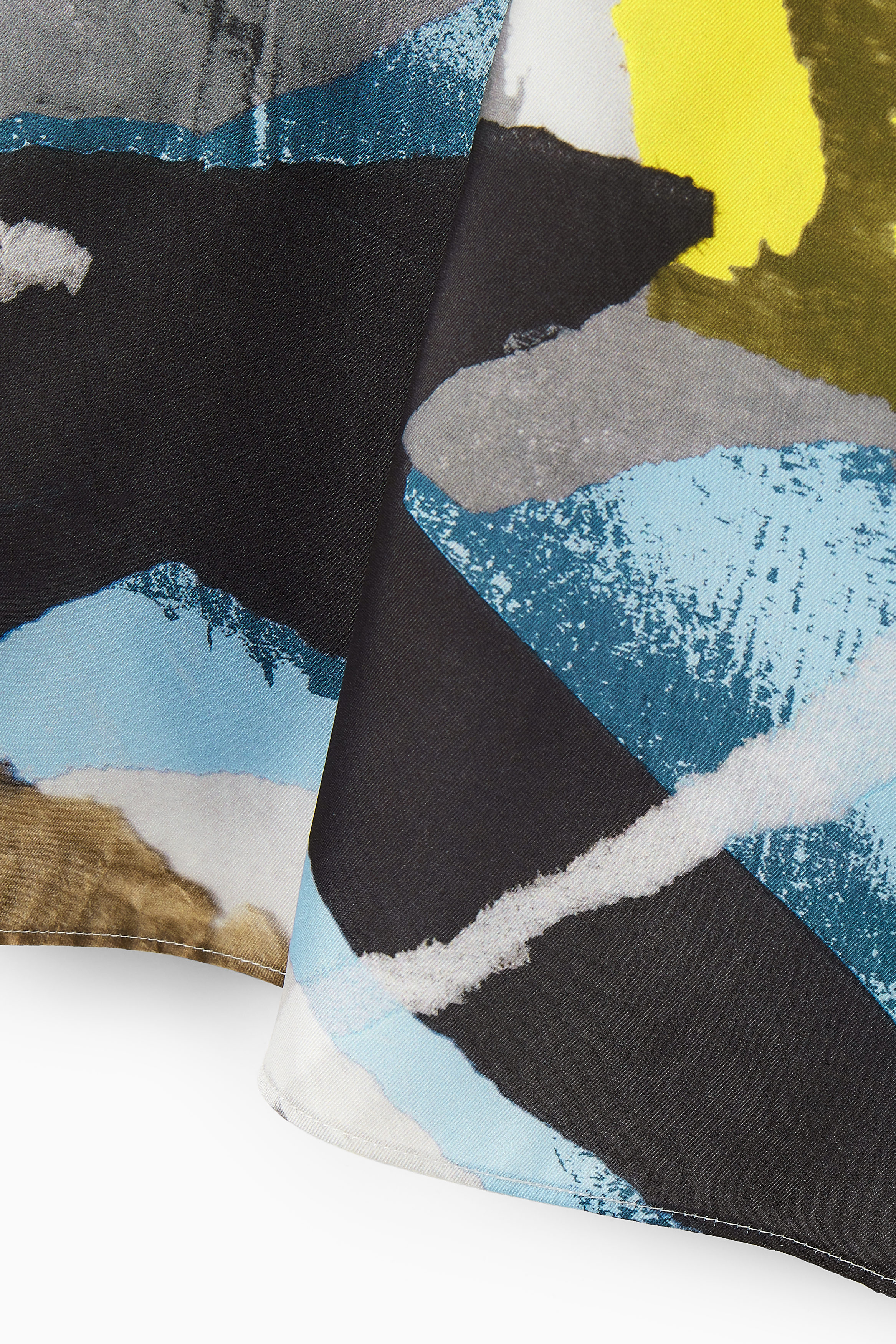 PRINTED FLARED MAXI SKIRT - MULTICOLORED | COS