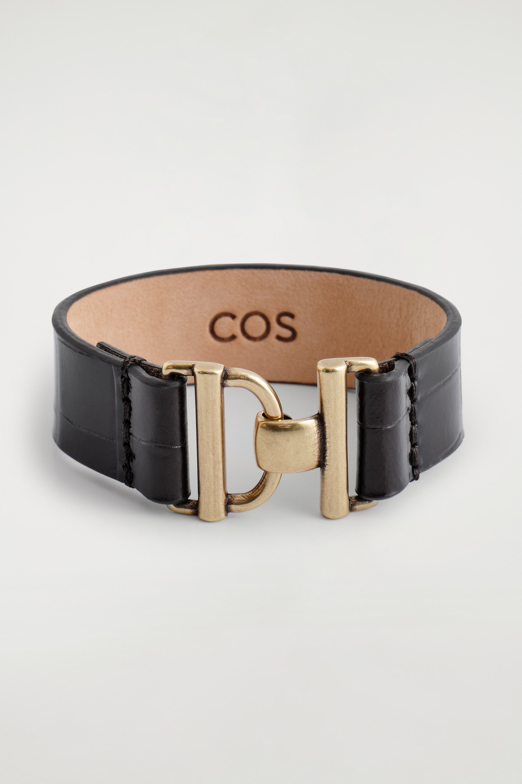Grotere afbeelding bekijken: Croco-effect leren armband - BRUIN - DAMES | H&M BE 2
