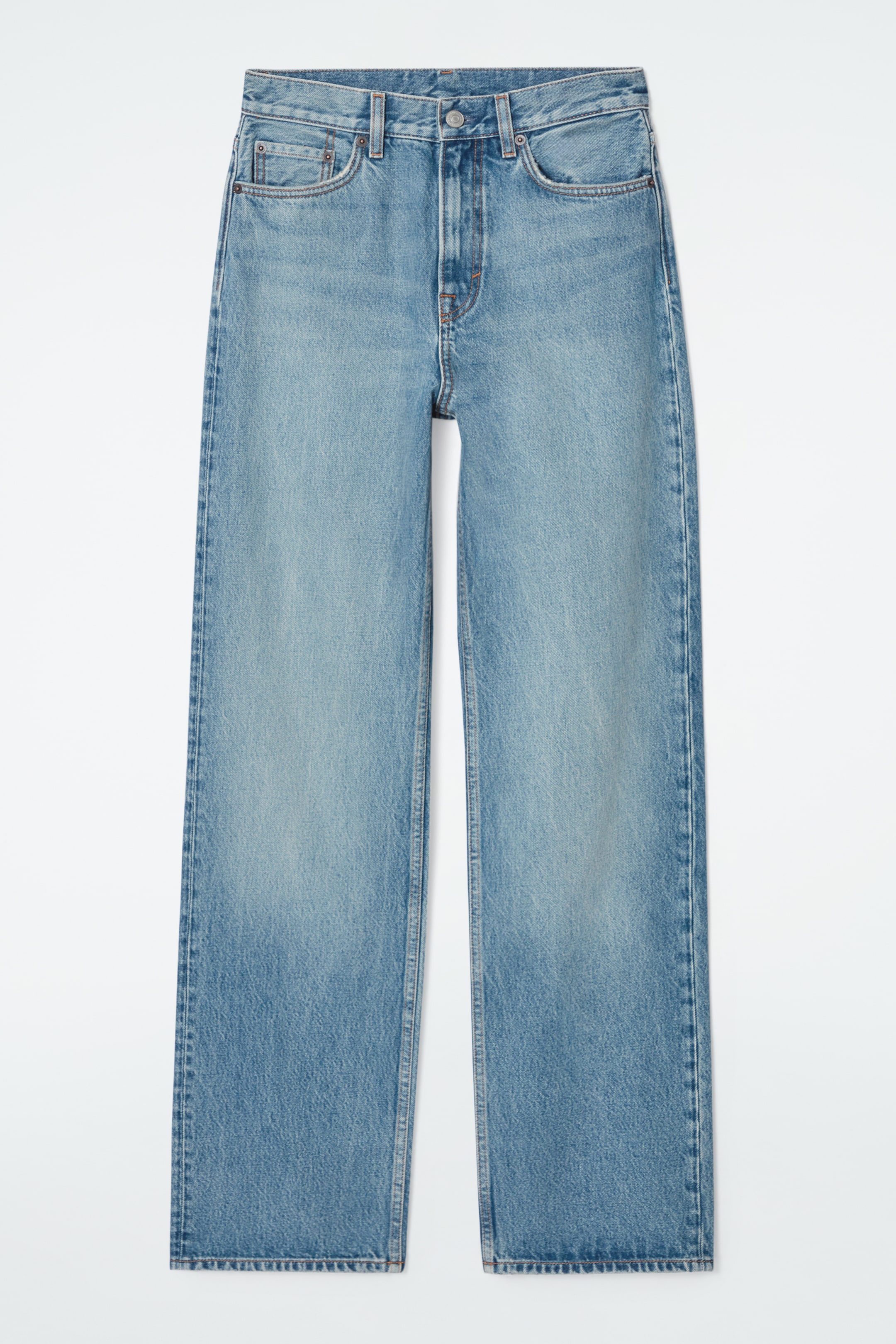 View larger image: COLUMN STRAIGHT-LEG JEANS - LIGHT BLUE - Ladies | H&M GB 1