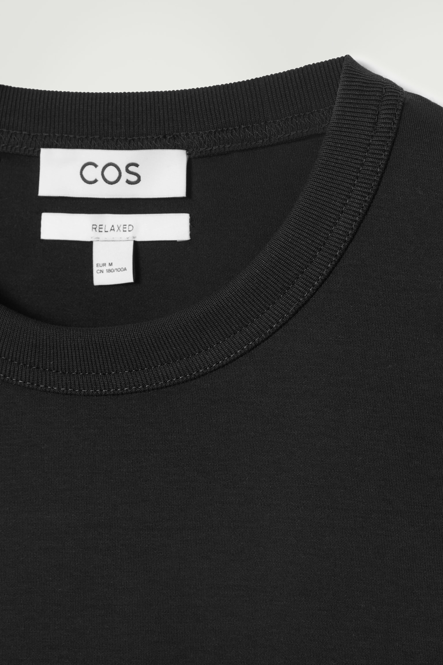 RELAXED JERSEY INTERLOCK LONG-SLEEVED T-SHIRT - BLACK/WHITE/BLUE/RED / WHITE / STRIPED/NAVY/DARK GREEN - 4