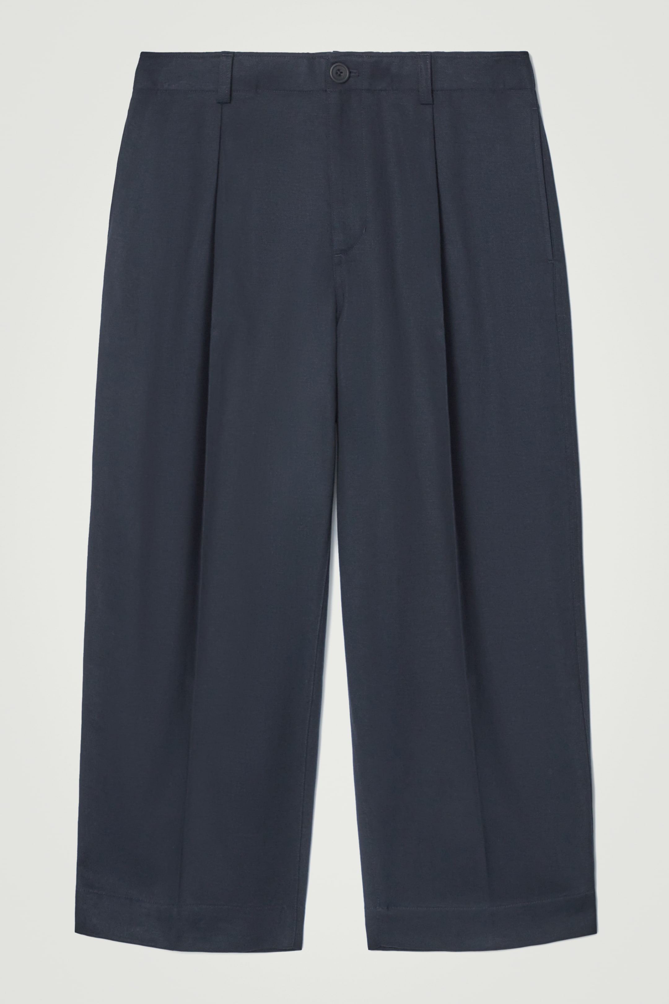 Ingrandisci l'immagine: CROPPED BARREL-LEG TROUSERS - NAVY - UOMO | H&M CH 1