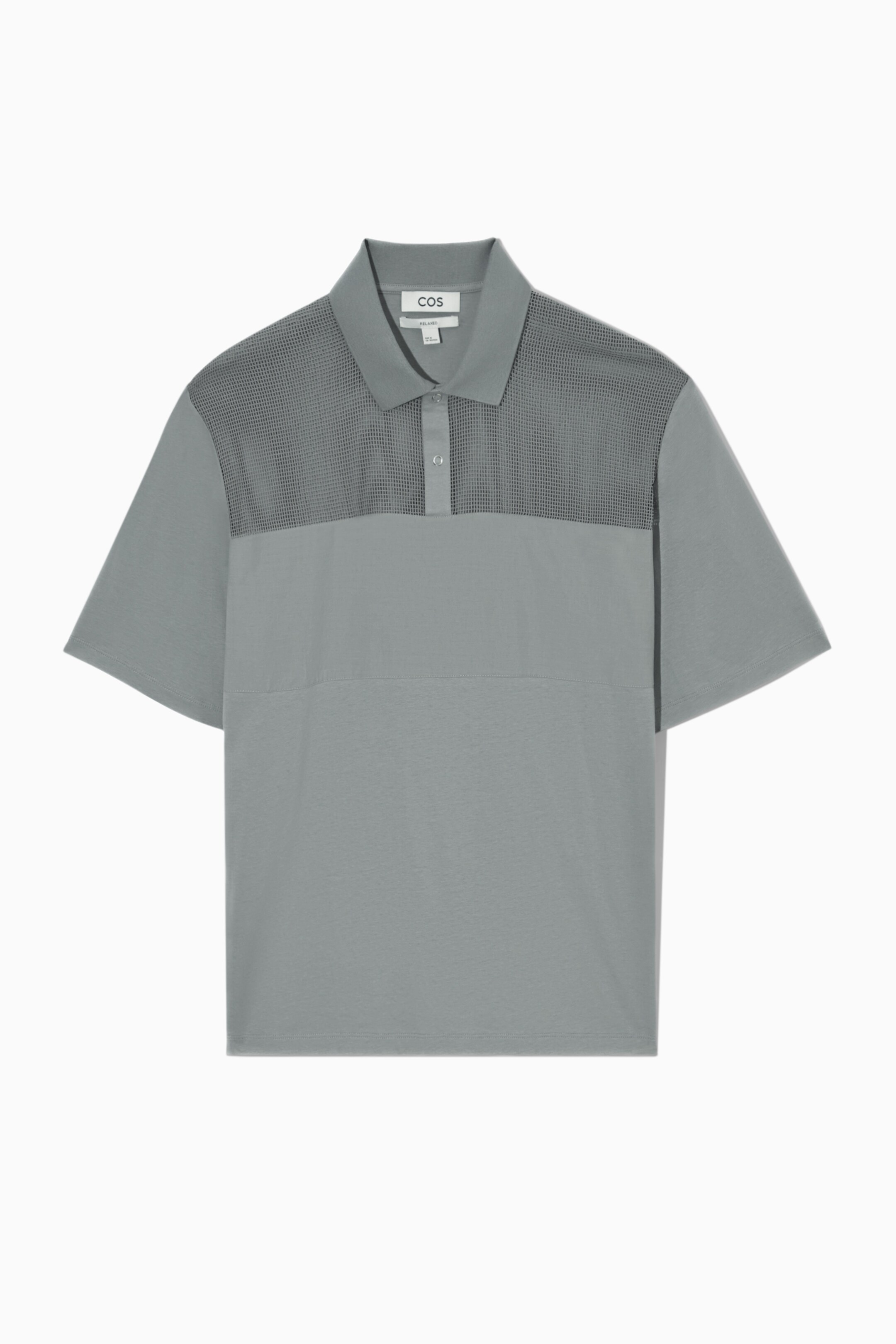 Vis større bilde: MESH-PANEL POLO SHIRT - GREY - HERRE | H&M NO 1