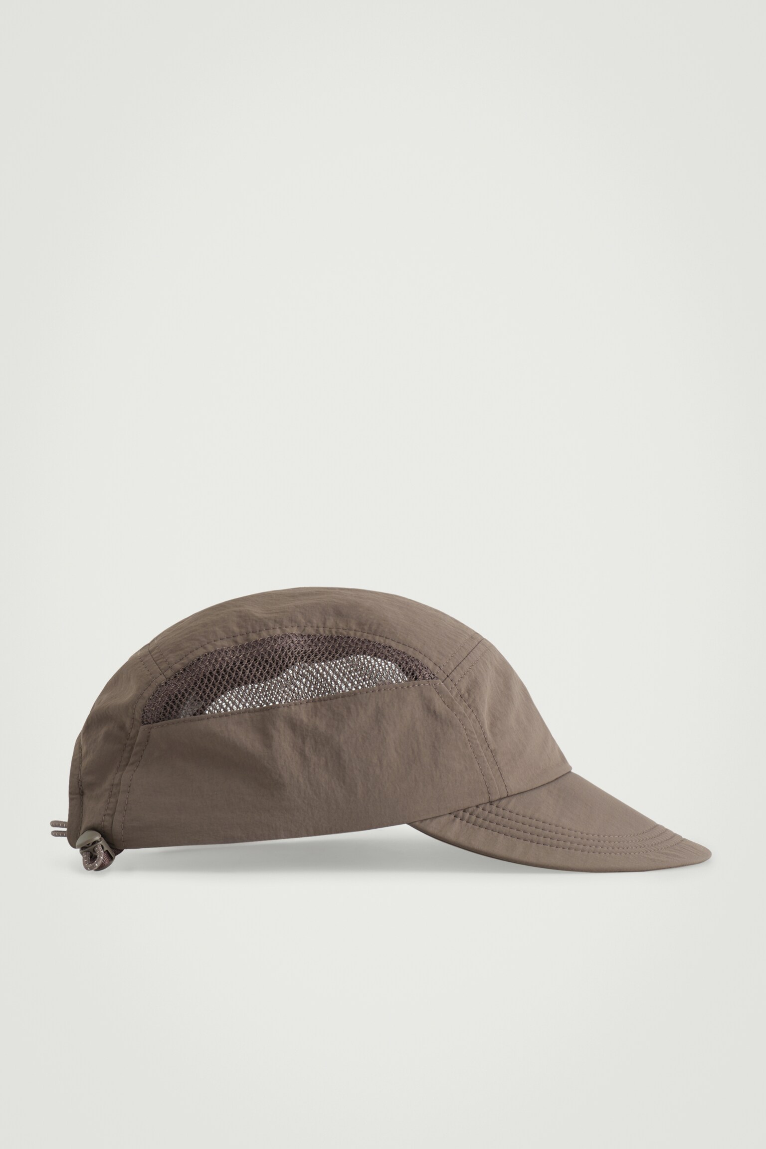 MESH-PANELLED NYLON CAP - MOLE/BLACK - 2