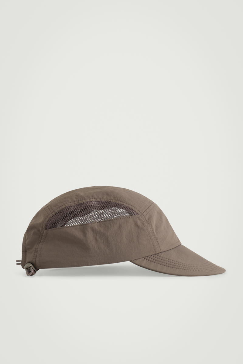 Mesh-Panelled Nylon Cap