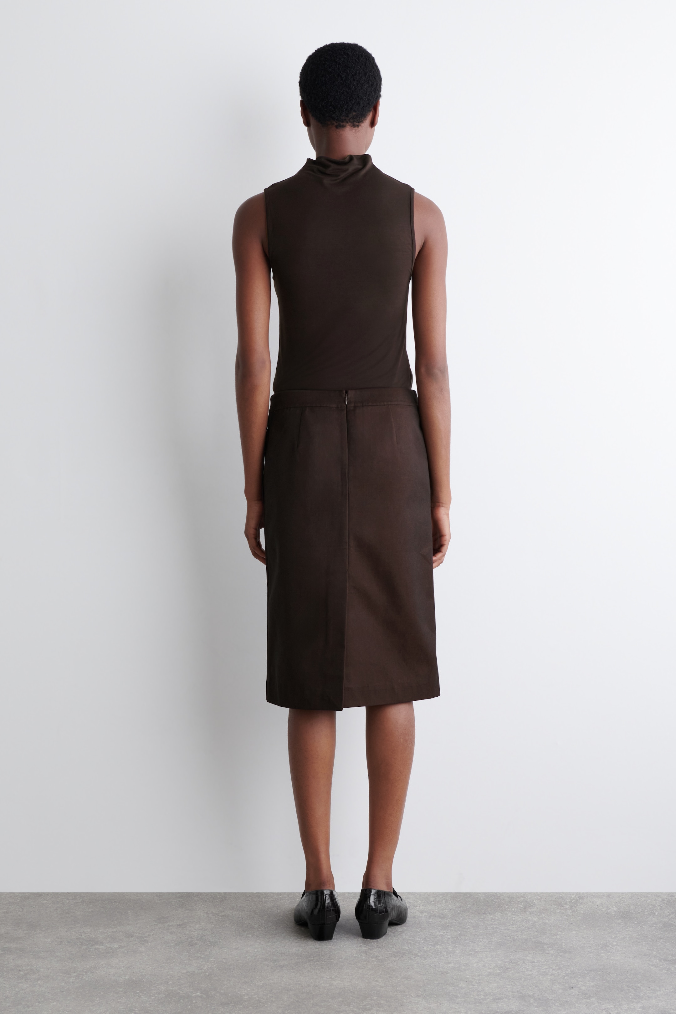 Grotere afbeelding bekijken: katoenen kolenrok - bordeauxrood - DAMES | H&M BE 3