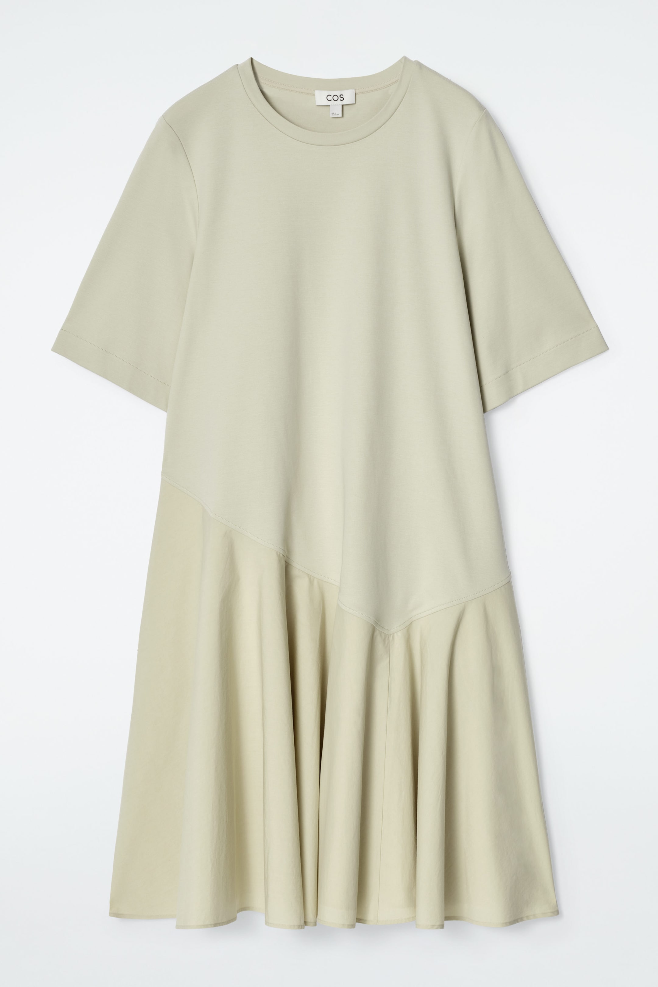 ASYMMETRIC MINI T-SHIRT DRESS