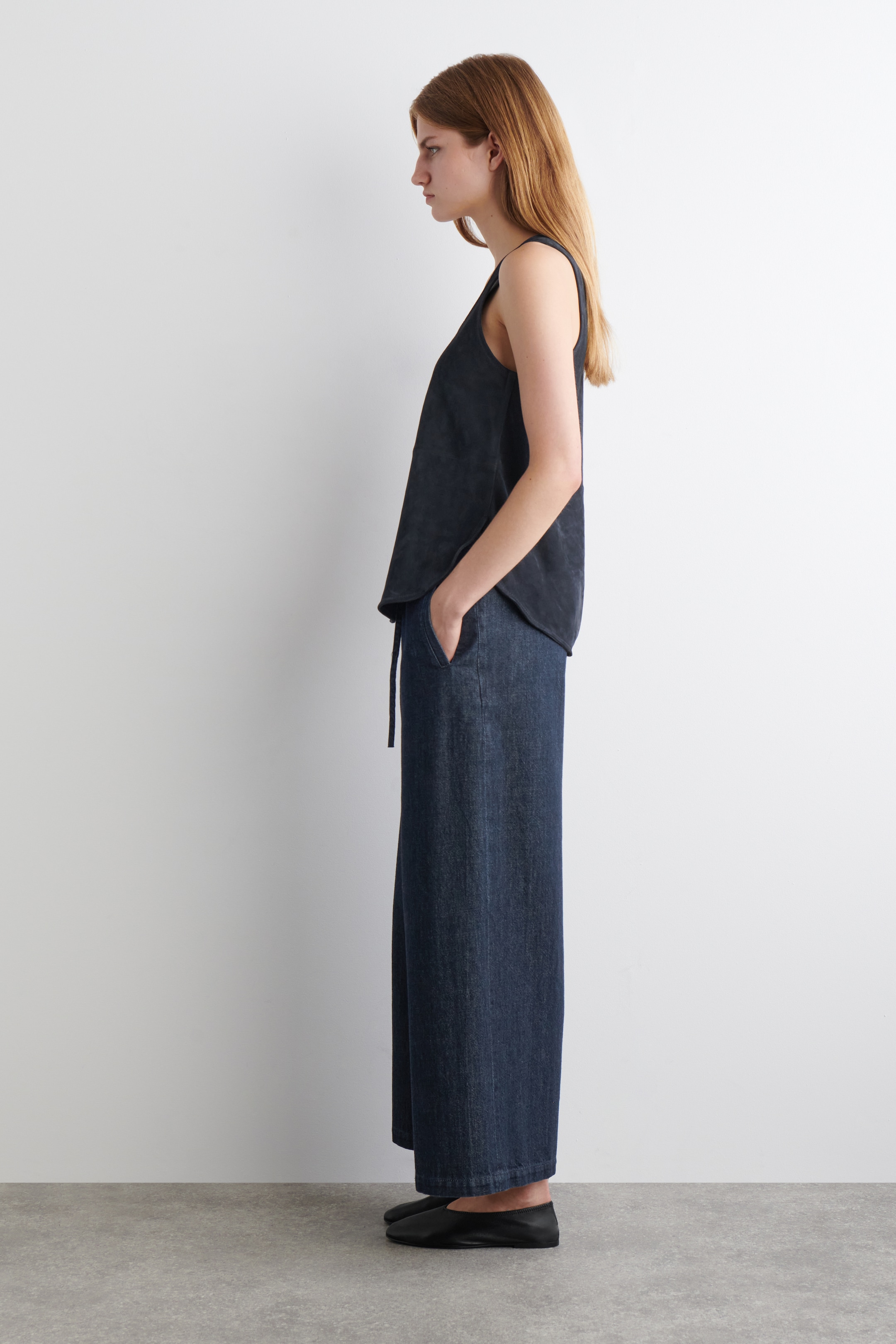 Se større billede: CROPPED DENIM BUKSER MED WIDE-LEG - MØRKEBLÅ - DAME | H&M DK 3