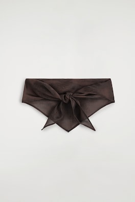 ANIMAL-JACQUARD NECK SCARF — BROWN / ANIMAL PRINT 5