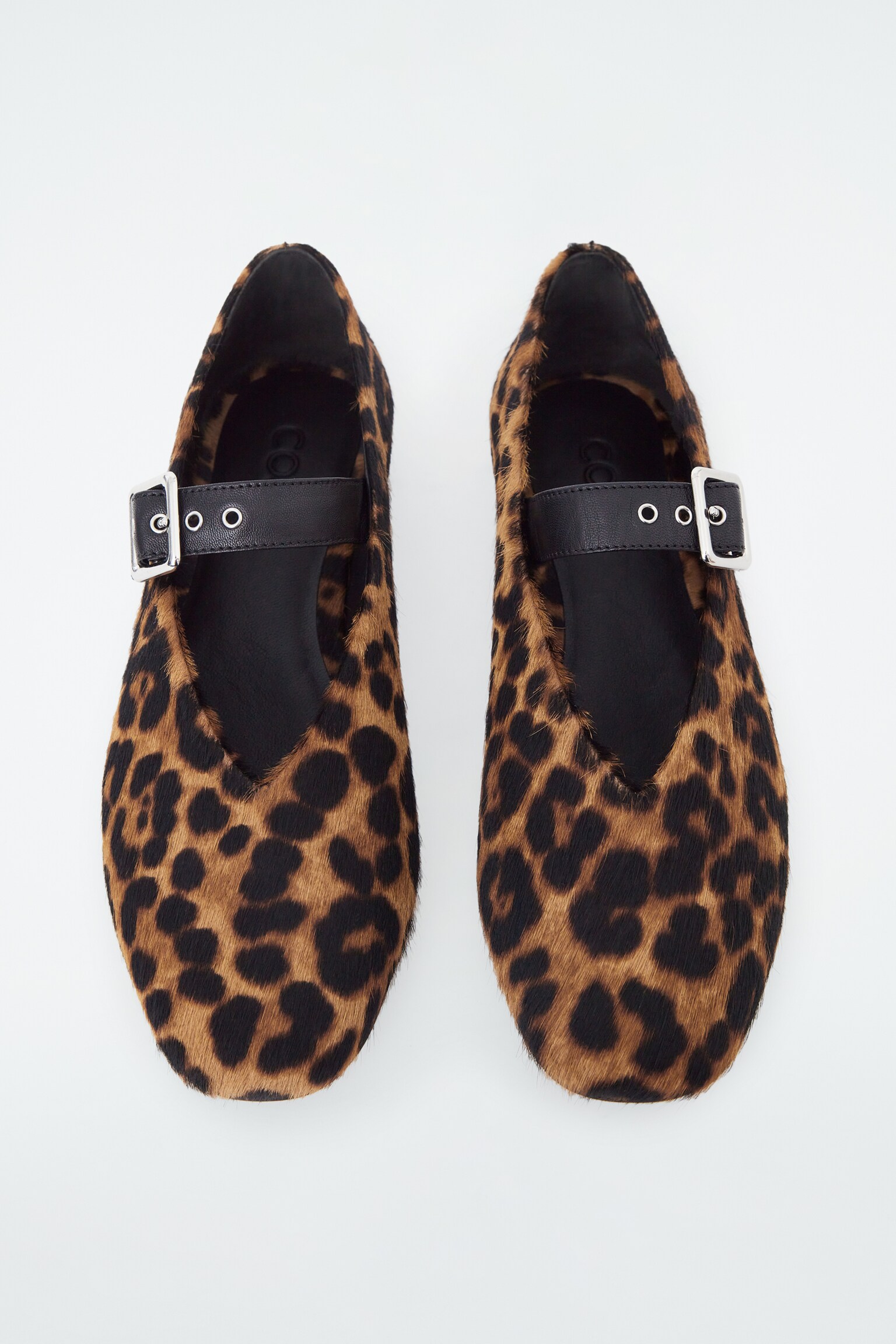 LEOPARD-PRINT PONY-HAIR LEATHER BALLET FLATS - LEOPARD - 2