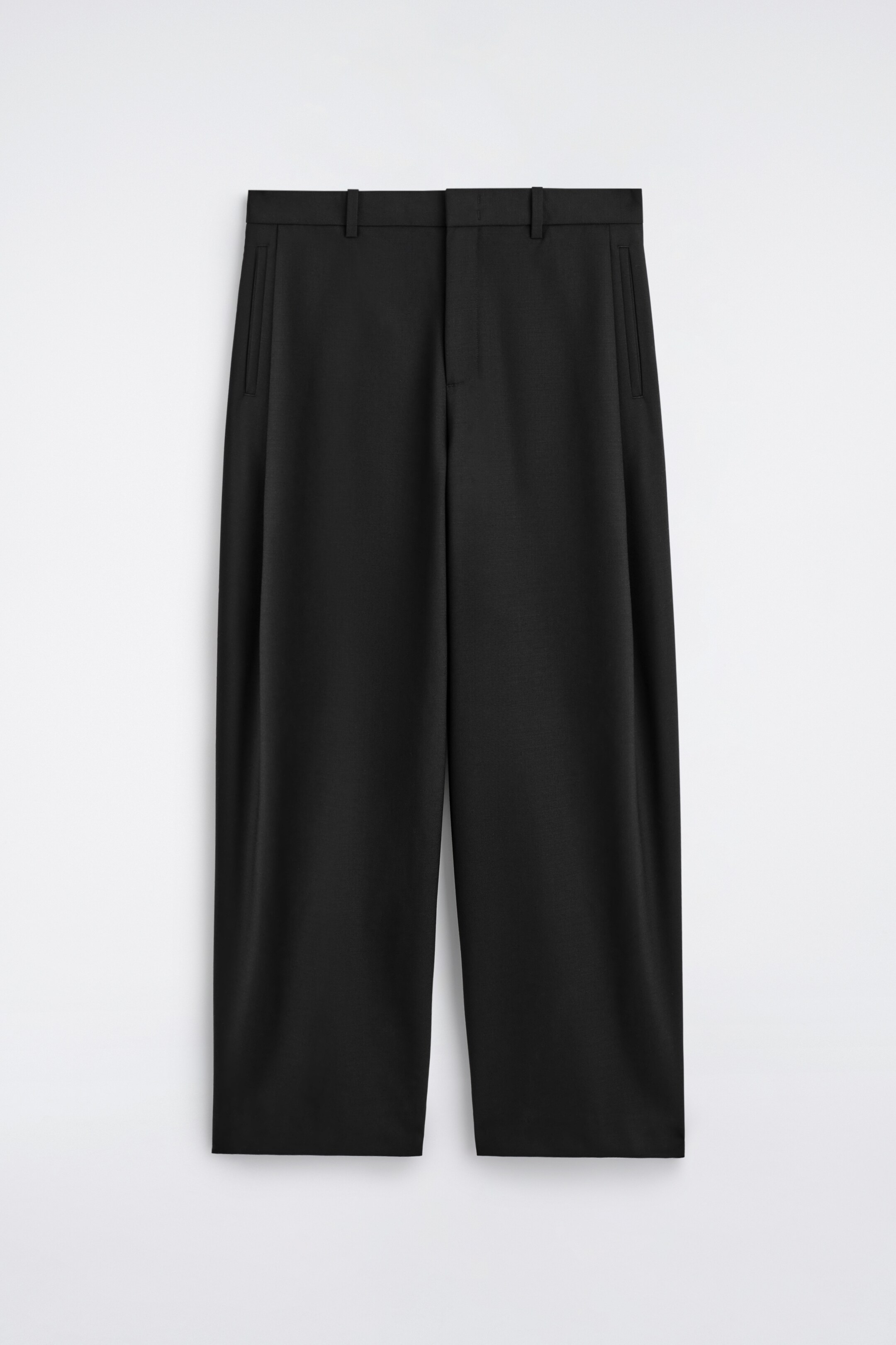 Agrandir l'image: PANTALON LARGE À PLIS EN LAINE - NOIR - HOMME | H&M FR 6