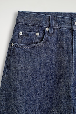 BAY BARREL-LEG JEANS — DARK BLUE 6