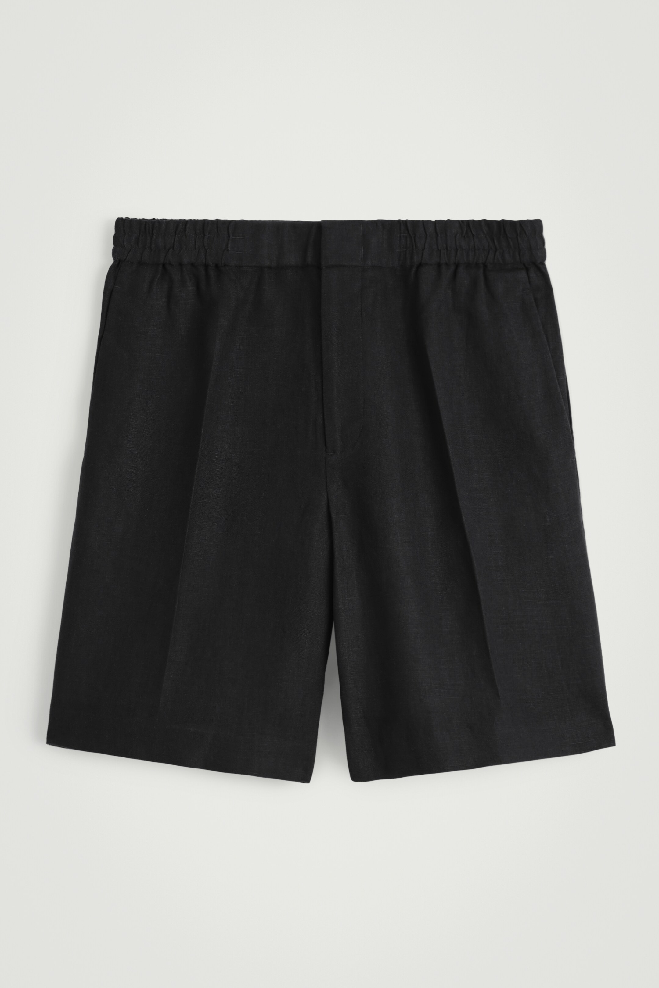Agrandir l'image: SHORT TAILLE ÉLASTIQUÉE EN LIN - NOIR - HOMME | H&M BE 5