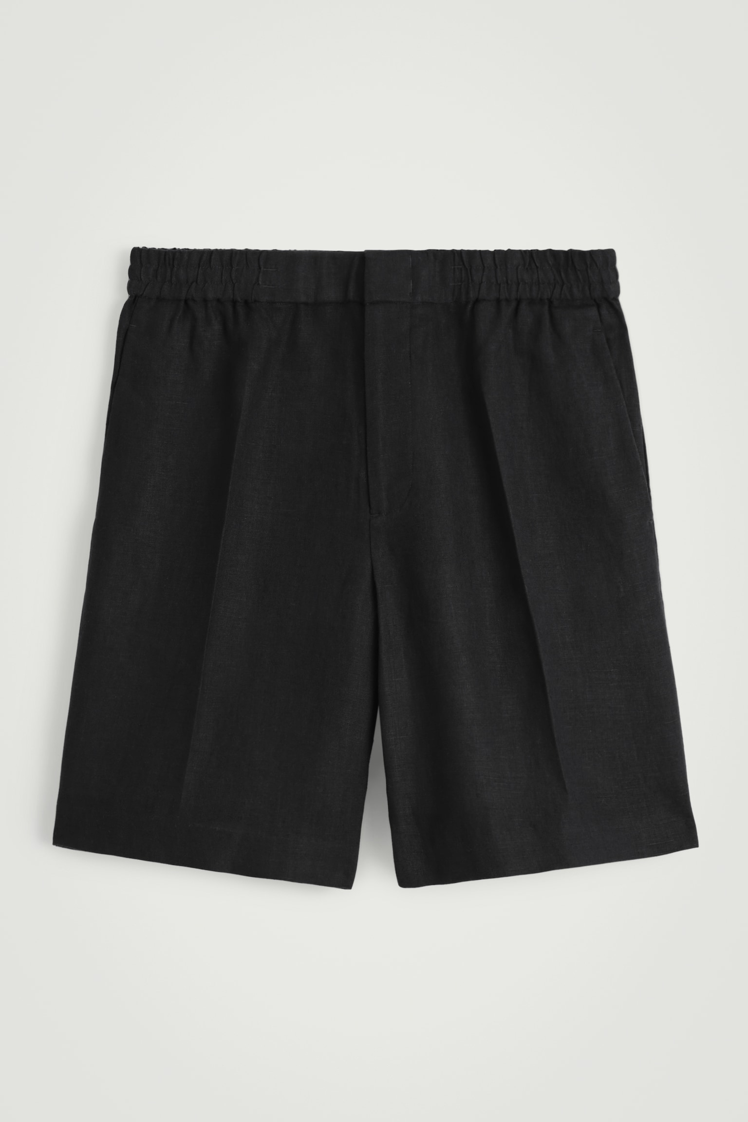 PANTALONES CORTOS DE LINO ELÁSTICO - NEGRO/AZUL/AZUL MARINO/MARRÓN - 2