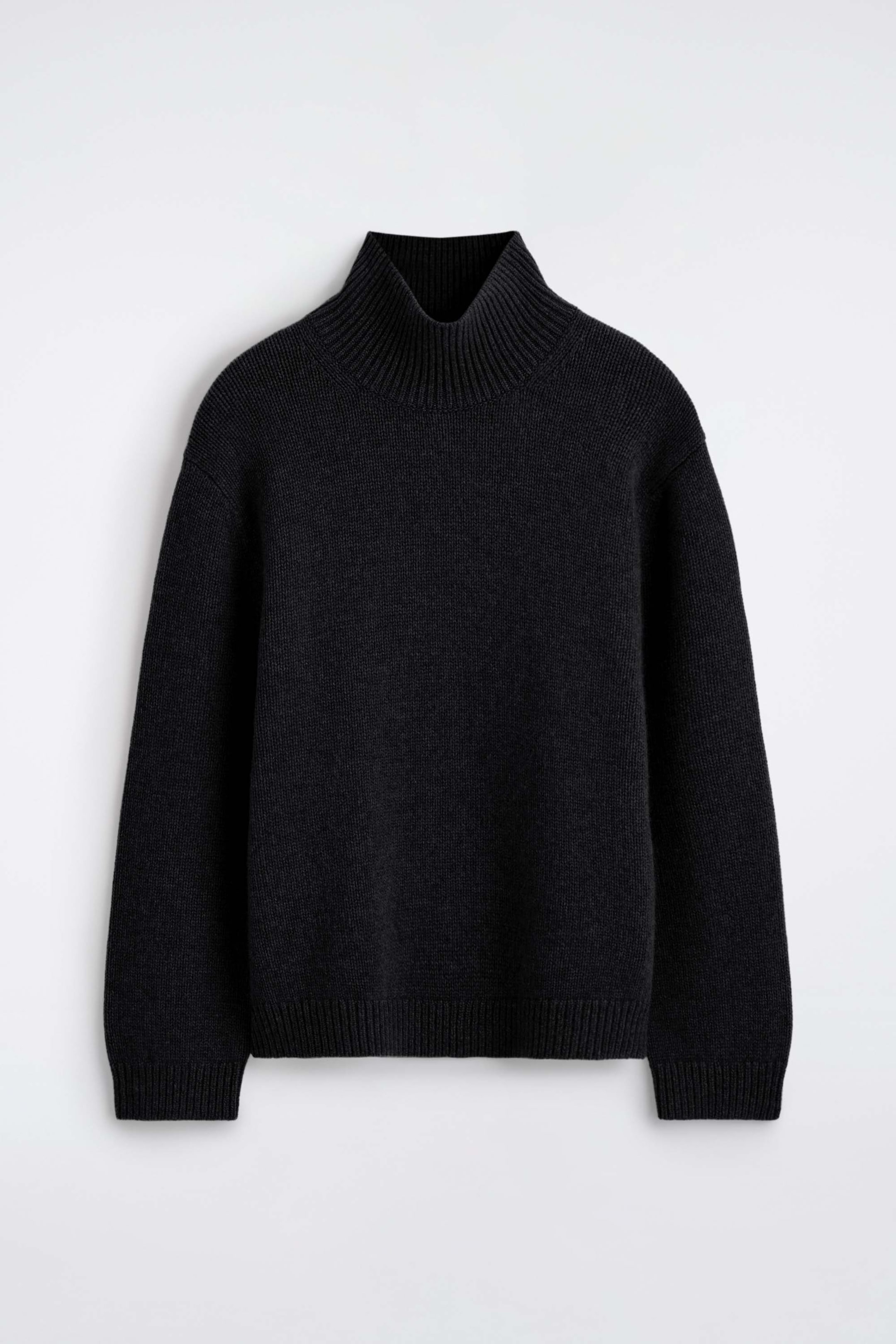 CHUNKY CASHMERE FUNNEL-NECK JUMPER
