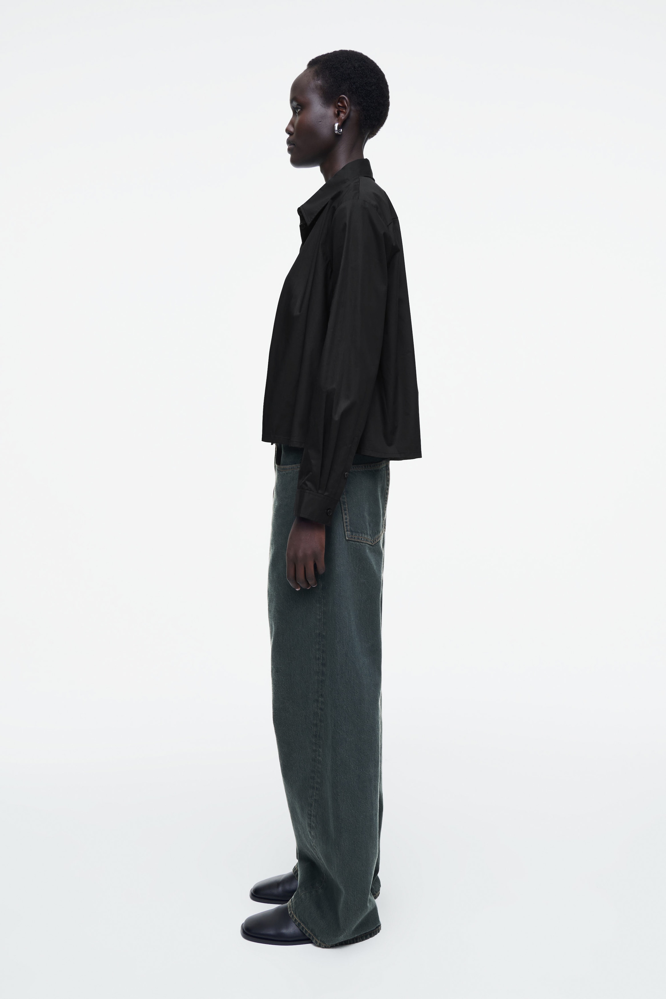 CHEMISE DÉCONTRACTÉE ÉVASÉE EN COTON