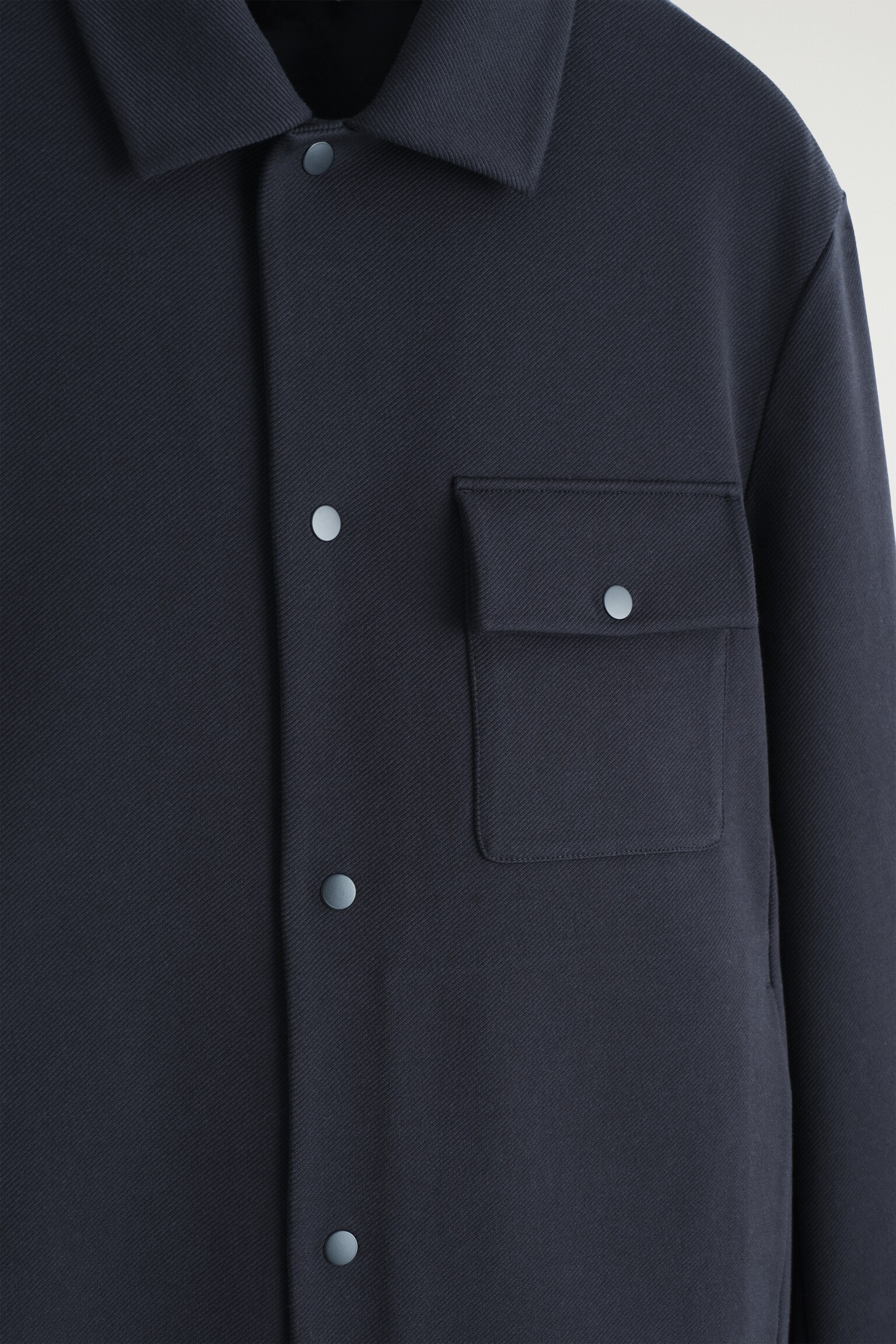 SURCHEMISE EN JERSEY-SERGÉ - BLEU MARINE/TAUPE/NOIR - 4