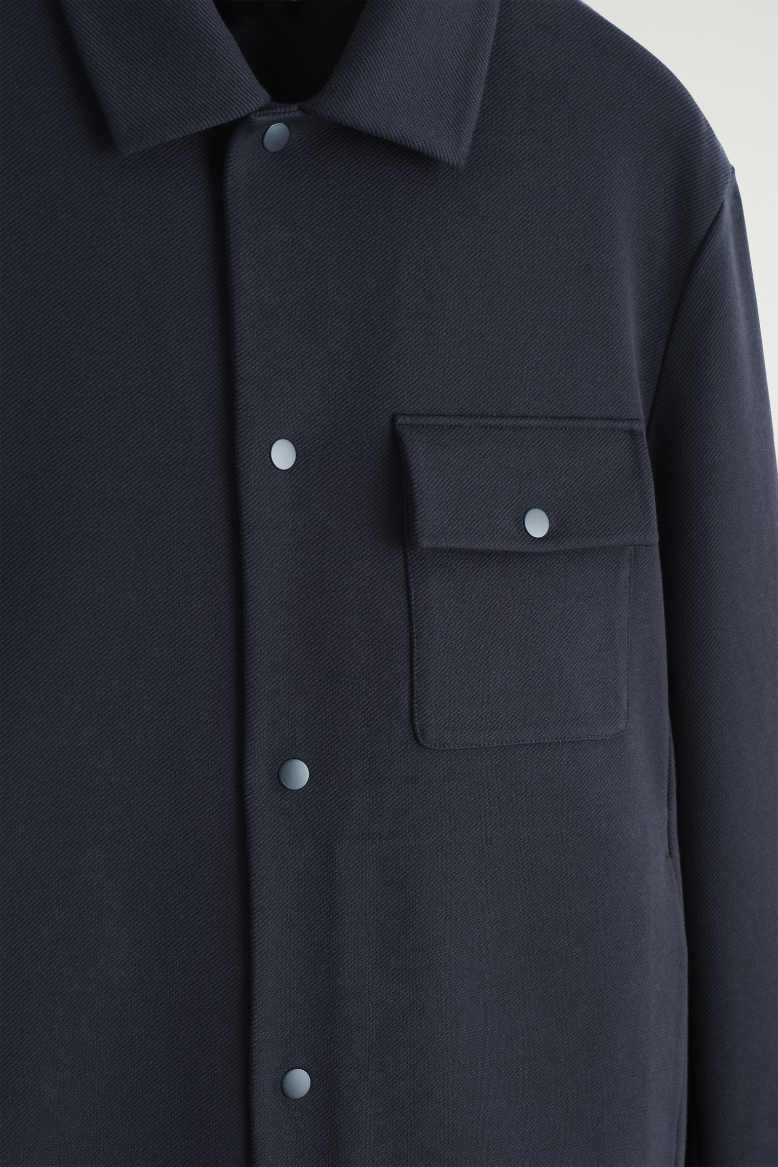 CHAQUETA CAMISERA DE PUNTO Y SARGA - AZUL MARINO/TOPO/NEGRO - 7