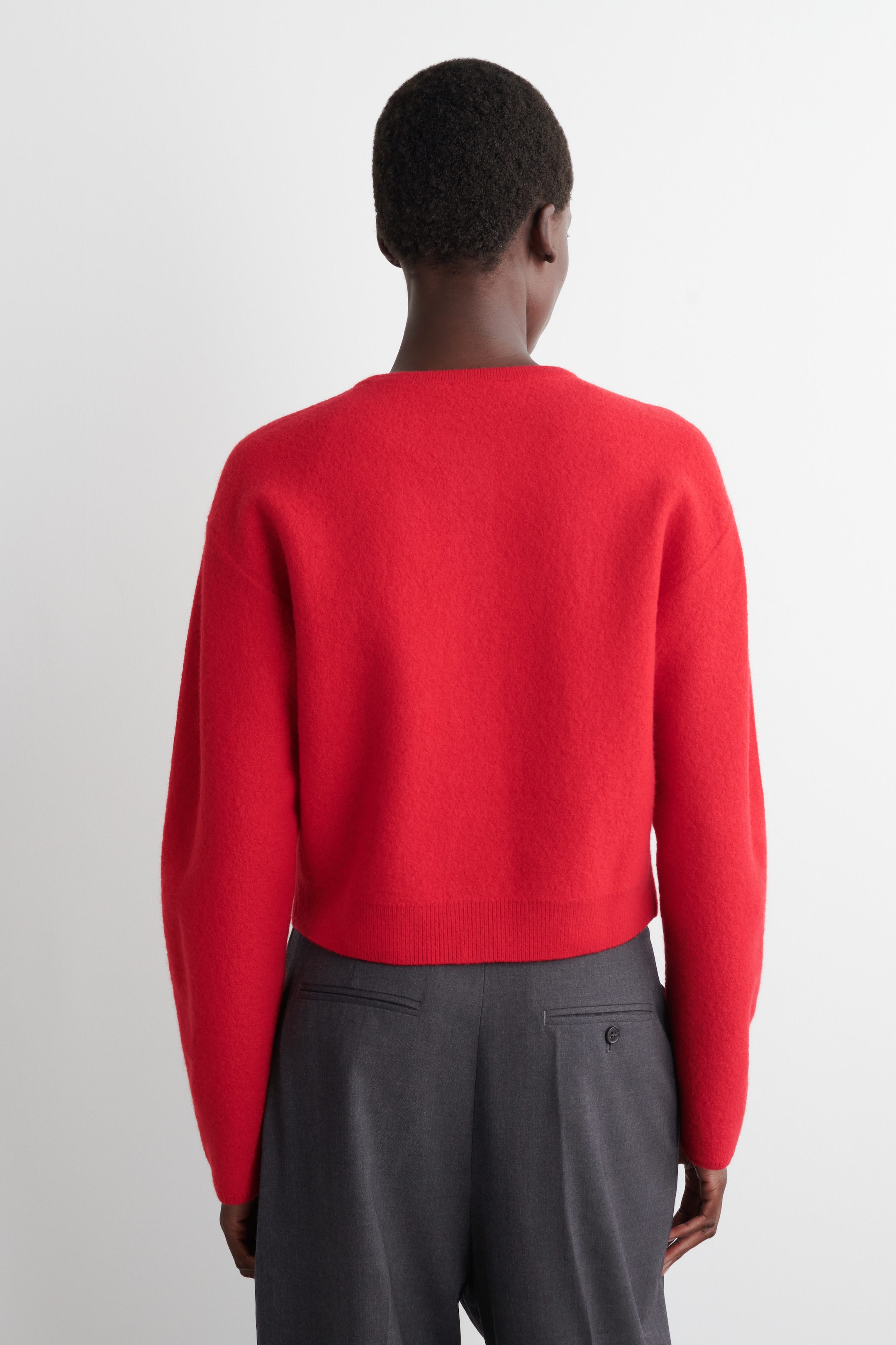 BOILED-WOOL CARDIGAN