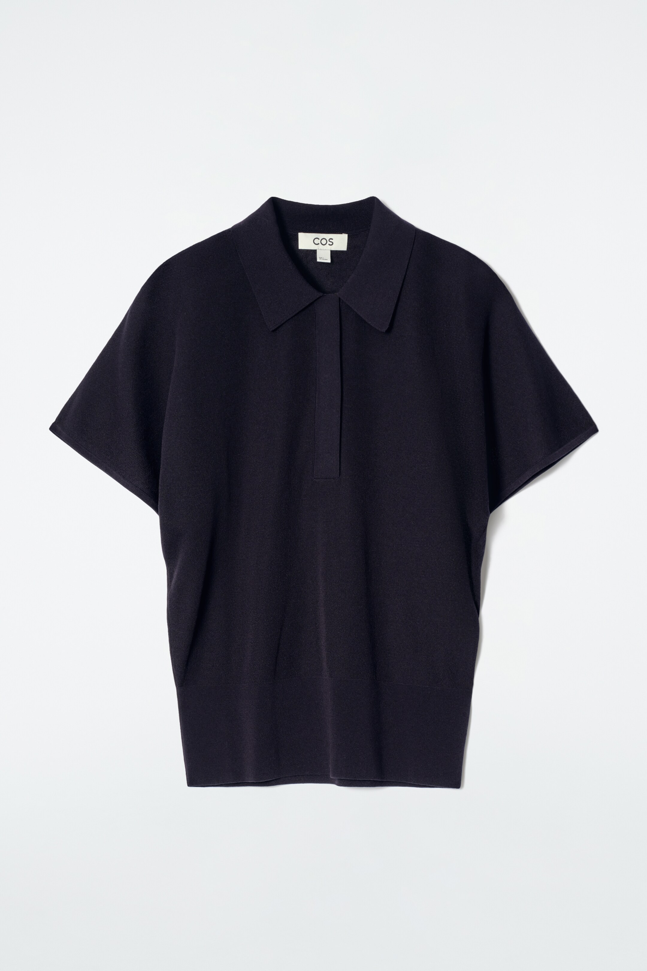 View larger image: KNITTED POLO SHIRT - DARK NAVY - Ladies | H&M GB 6
