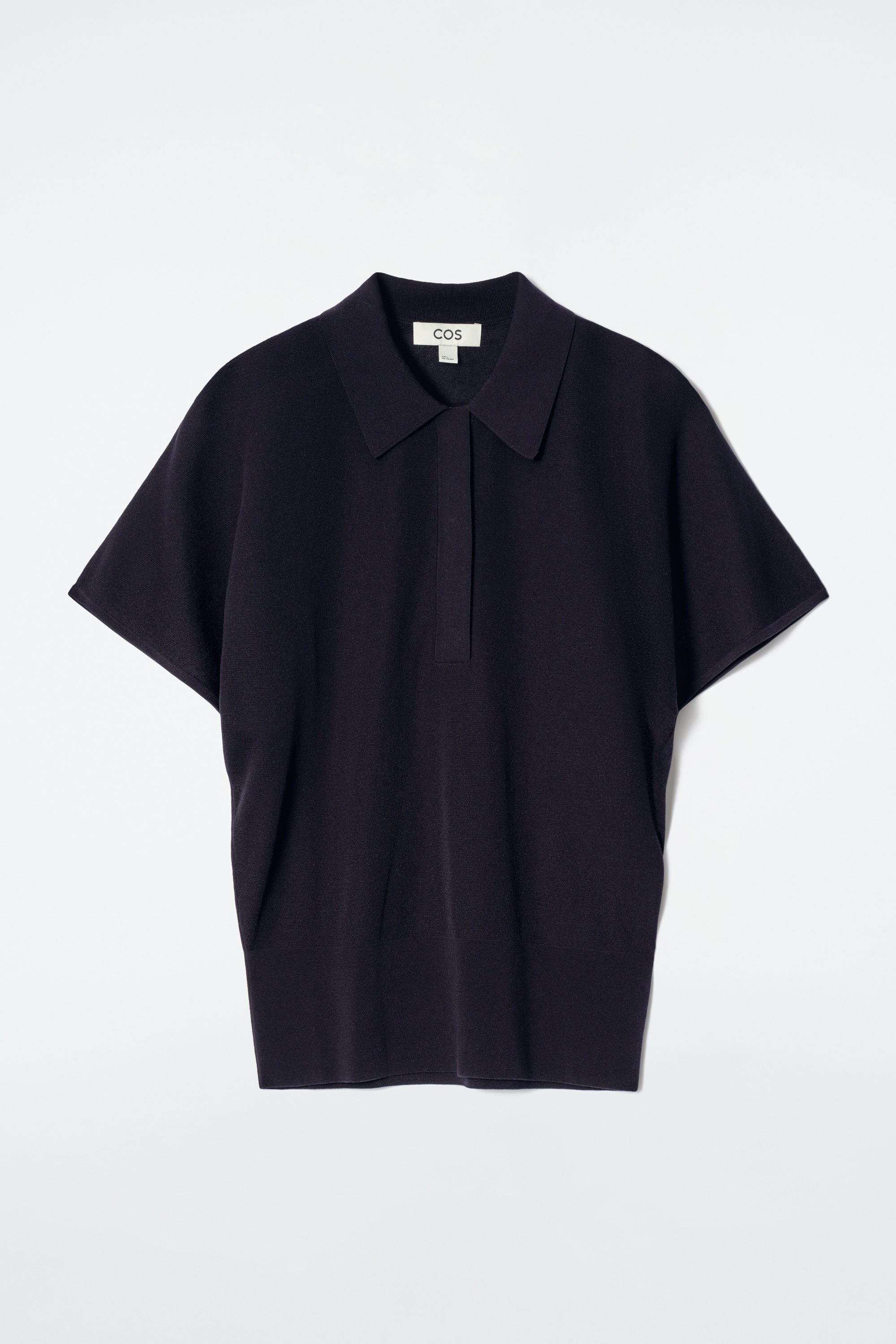 トップス WACKOMARIA 18SS Knit Polo Shirt-Navy/M BM16397.1107_COMO-CASHMERE-