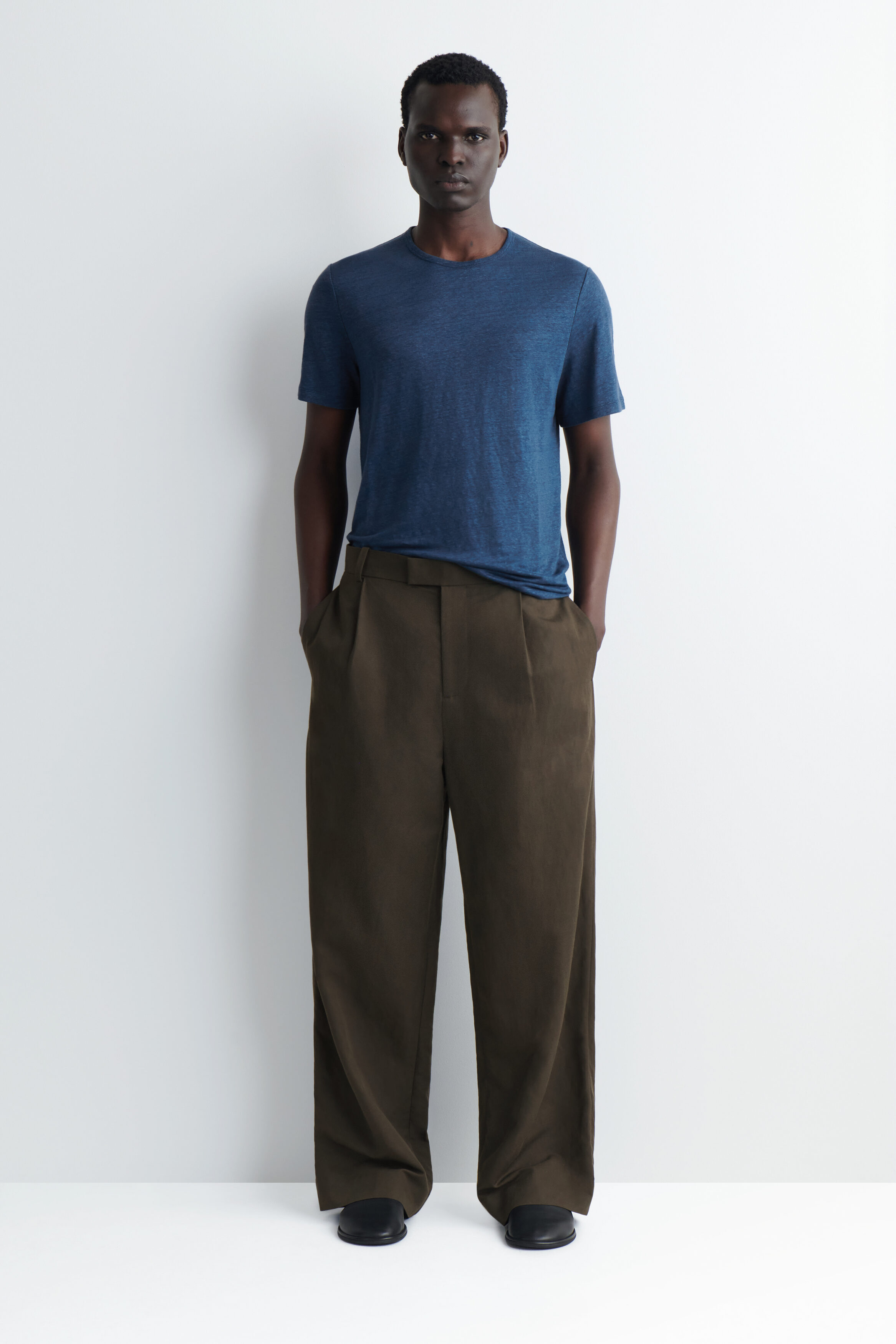 LINEN-JERSEY T-SHIRT - thumbnail 10