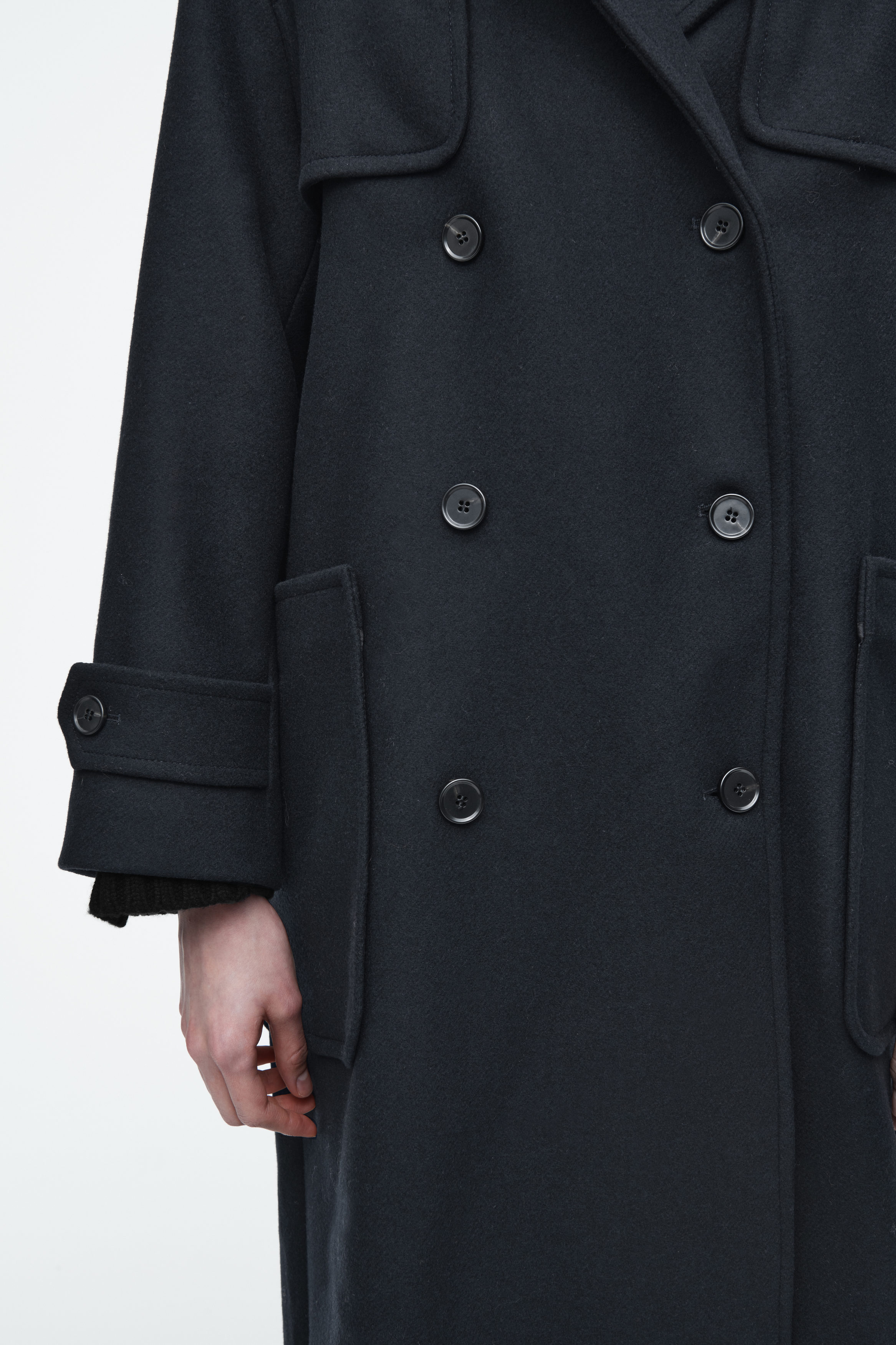 OHTORO Boucle Duffle Coat ブラック boucle duffle coat | OHOTORO