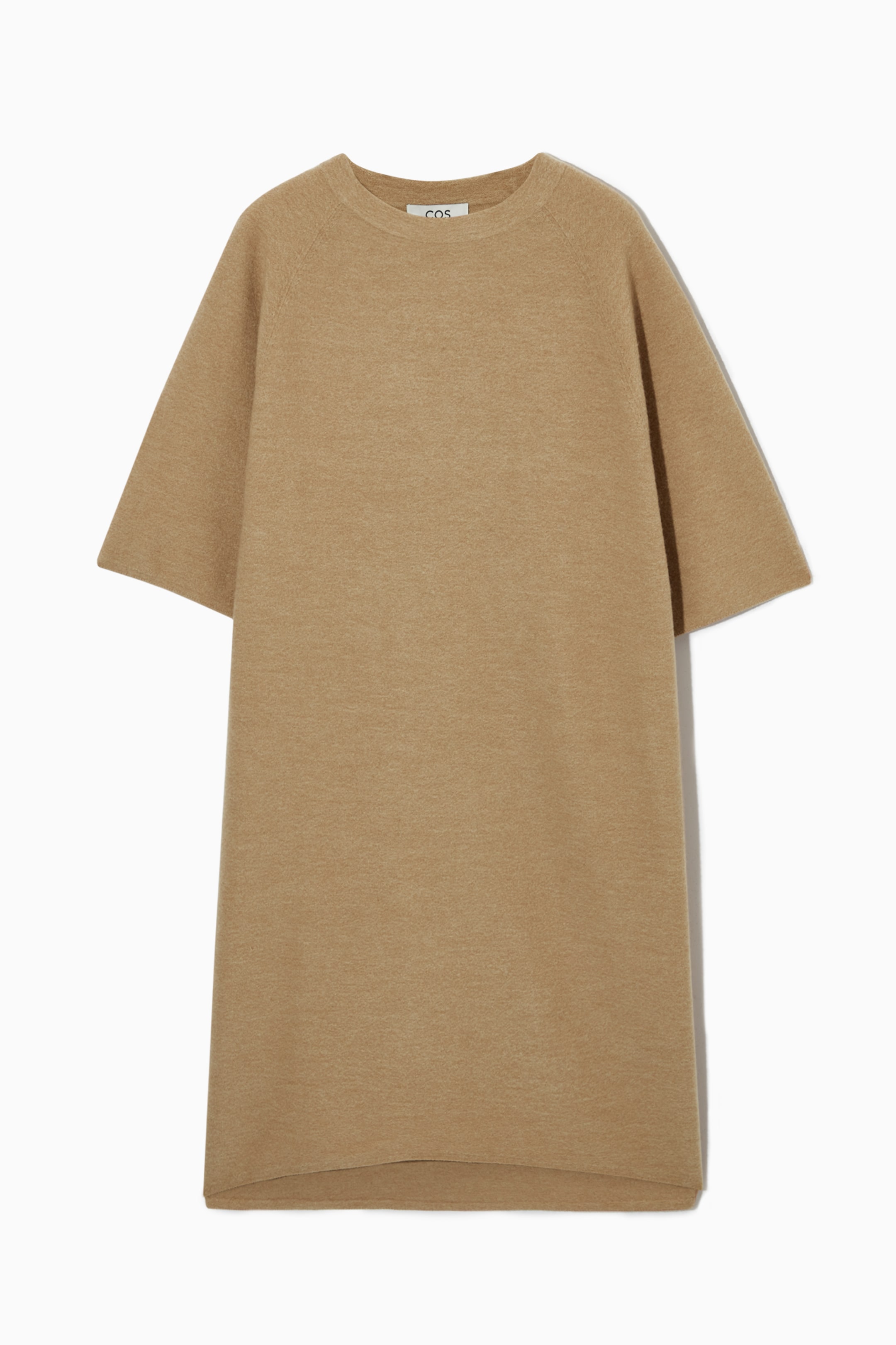 Agrandir l'image: ROBE T-SHIRT OVERSIZE EN LAINE - BEIGE FONCÉ - FEMME | H&M CH 1