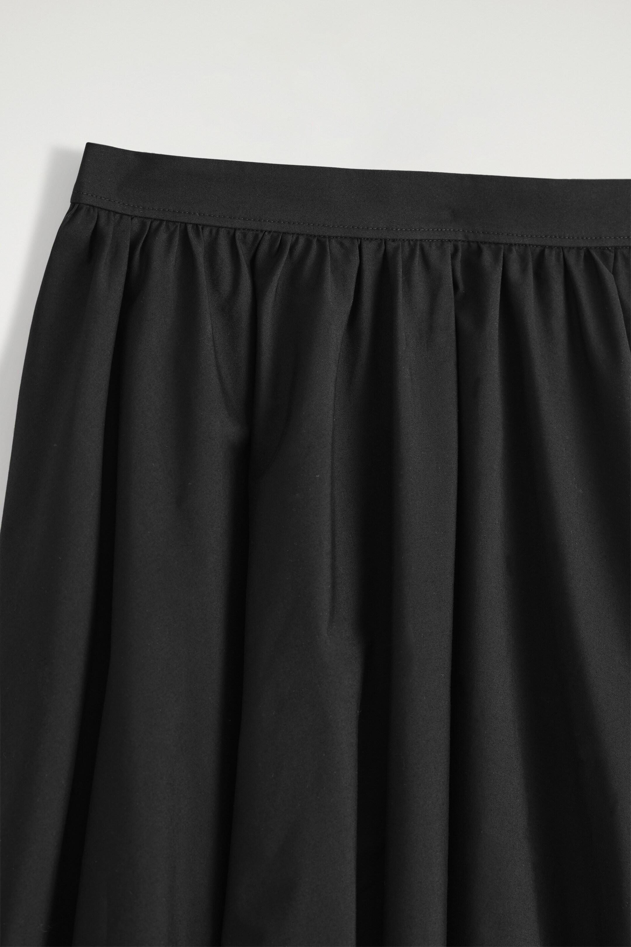 Visa större bild: MIDIKJOL I BOMULL MED STRÅVECK - SVART - DAM | H&M SE 5