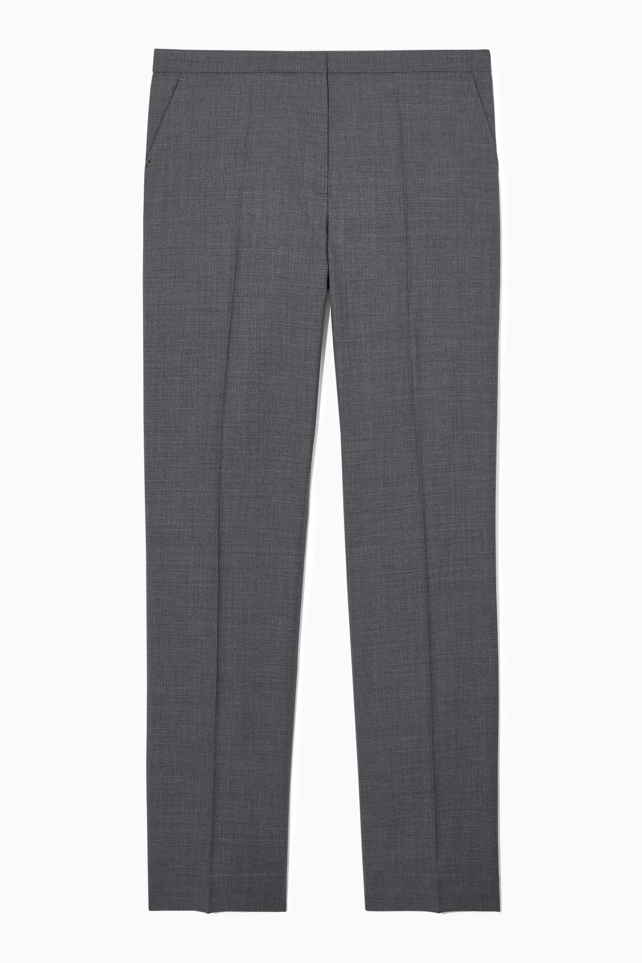 SLIM TAILORED WOOL PANTS
