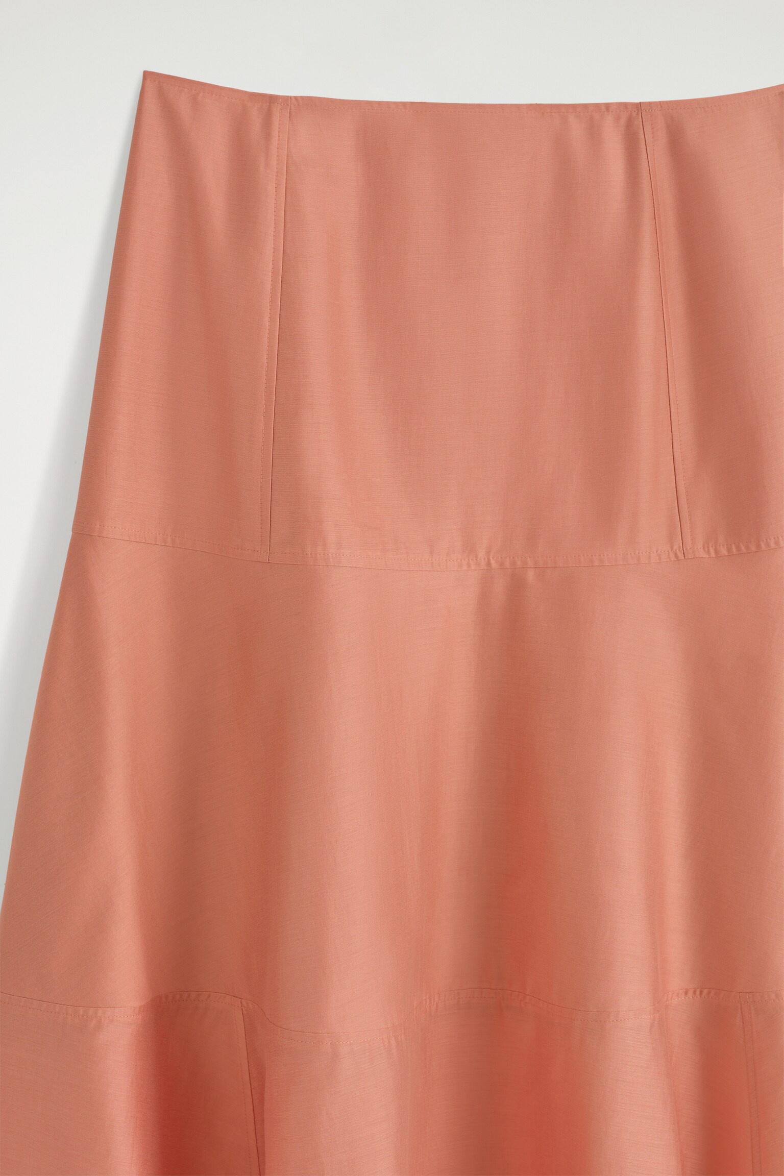 FALDA MIDI EVASÉ CON PANELES - MELOCOTÓN - 6