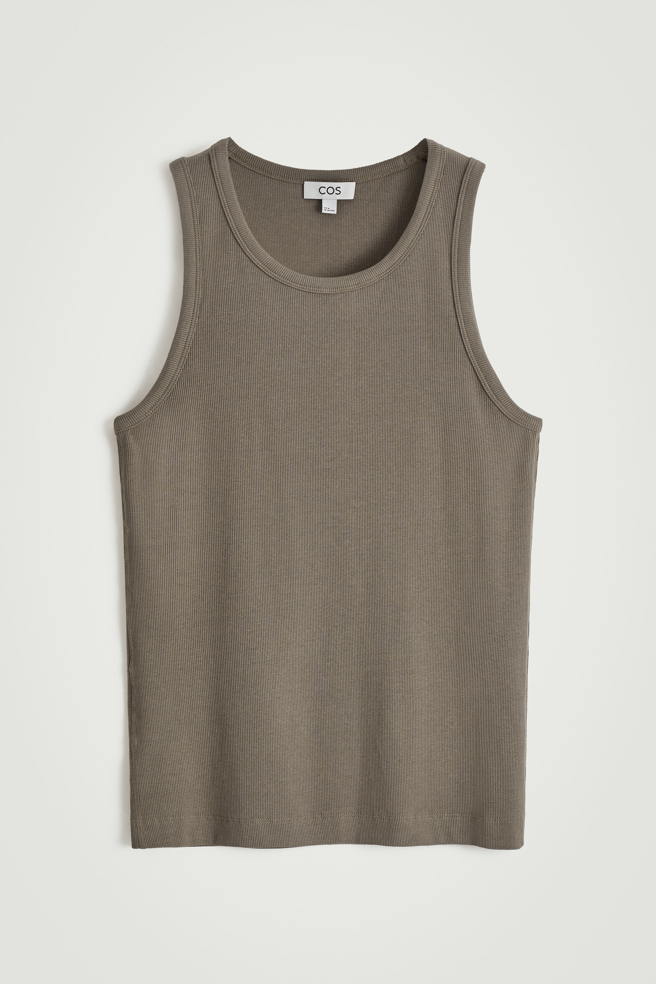 Grösseres Bild ansehen: SCHMALES GERIPPTES TANKTOP AUS BAUMWOLLE - MAULWURFSBRAUN - HERREN | H&M CH 6