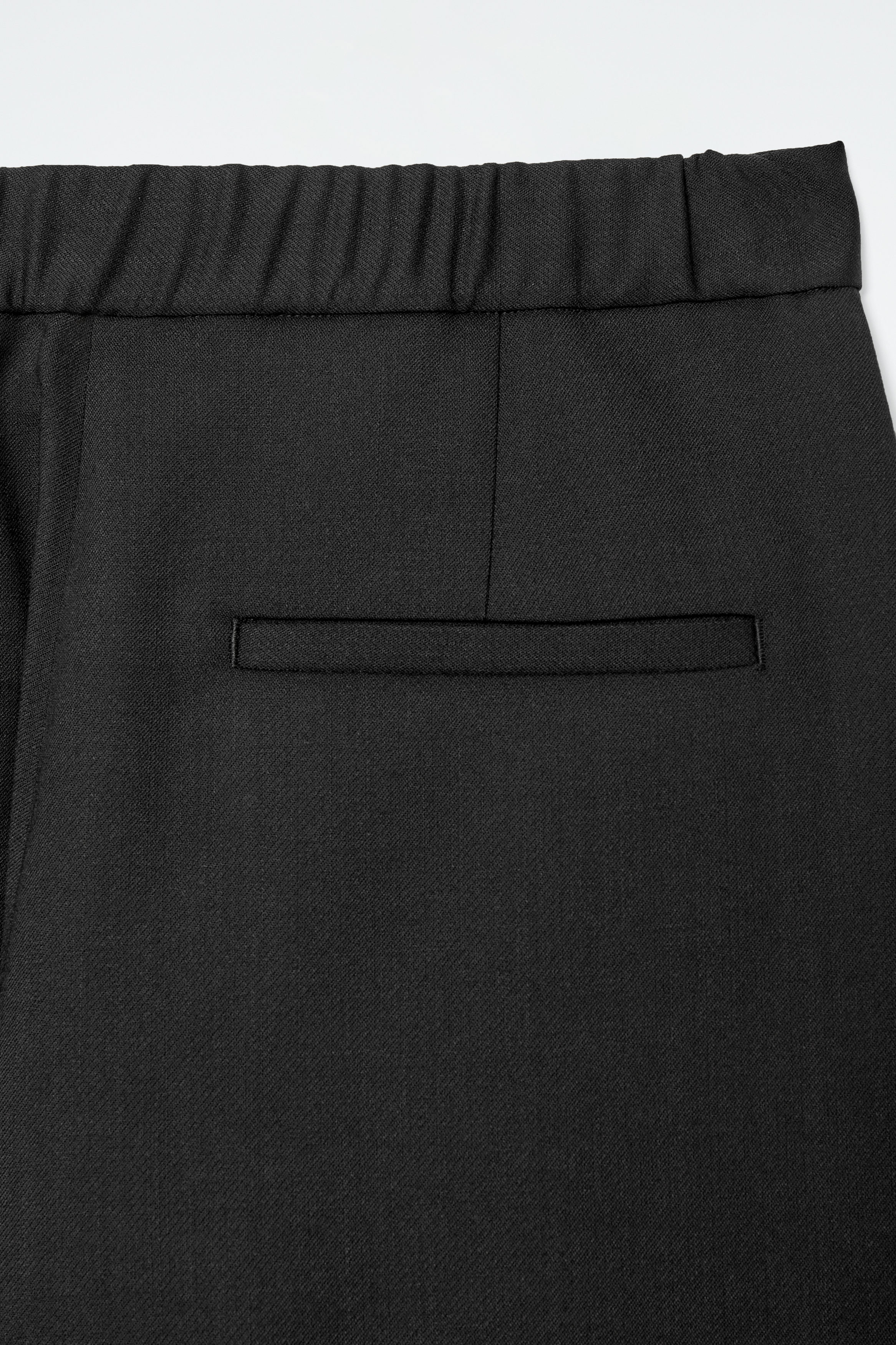 る　WOOL BLEND TROUSERS 1 付属品完備 STRAIGHT-LEG ELASTICATED WOOL TROUSERS ストレートレッグ