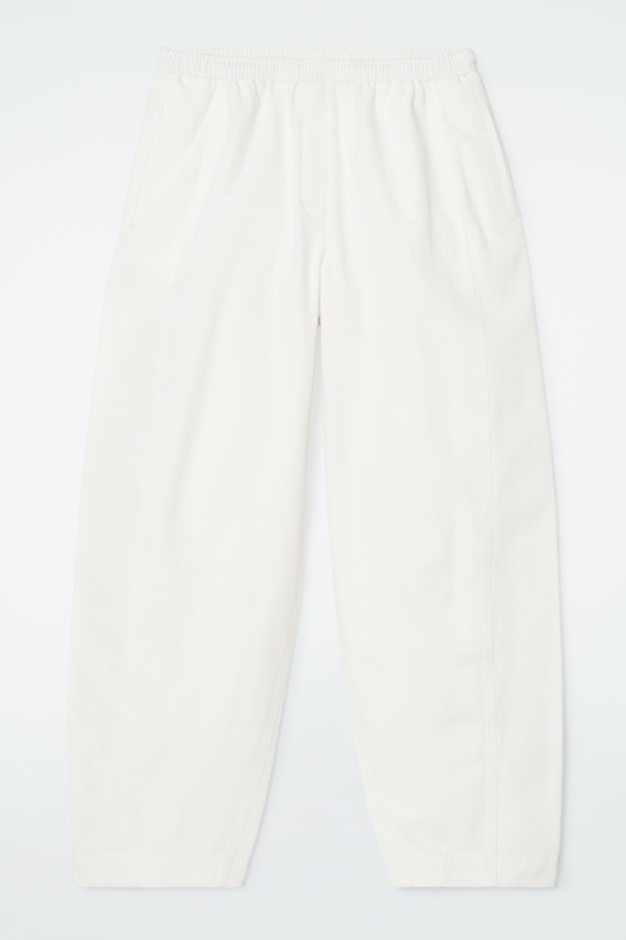 Grösseres Bild ansehen: BAUMWOLLHOSE MIT BARREL-BEIN - WEISS - DAMEN | H&M CH 1