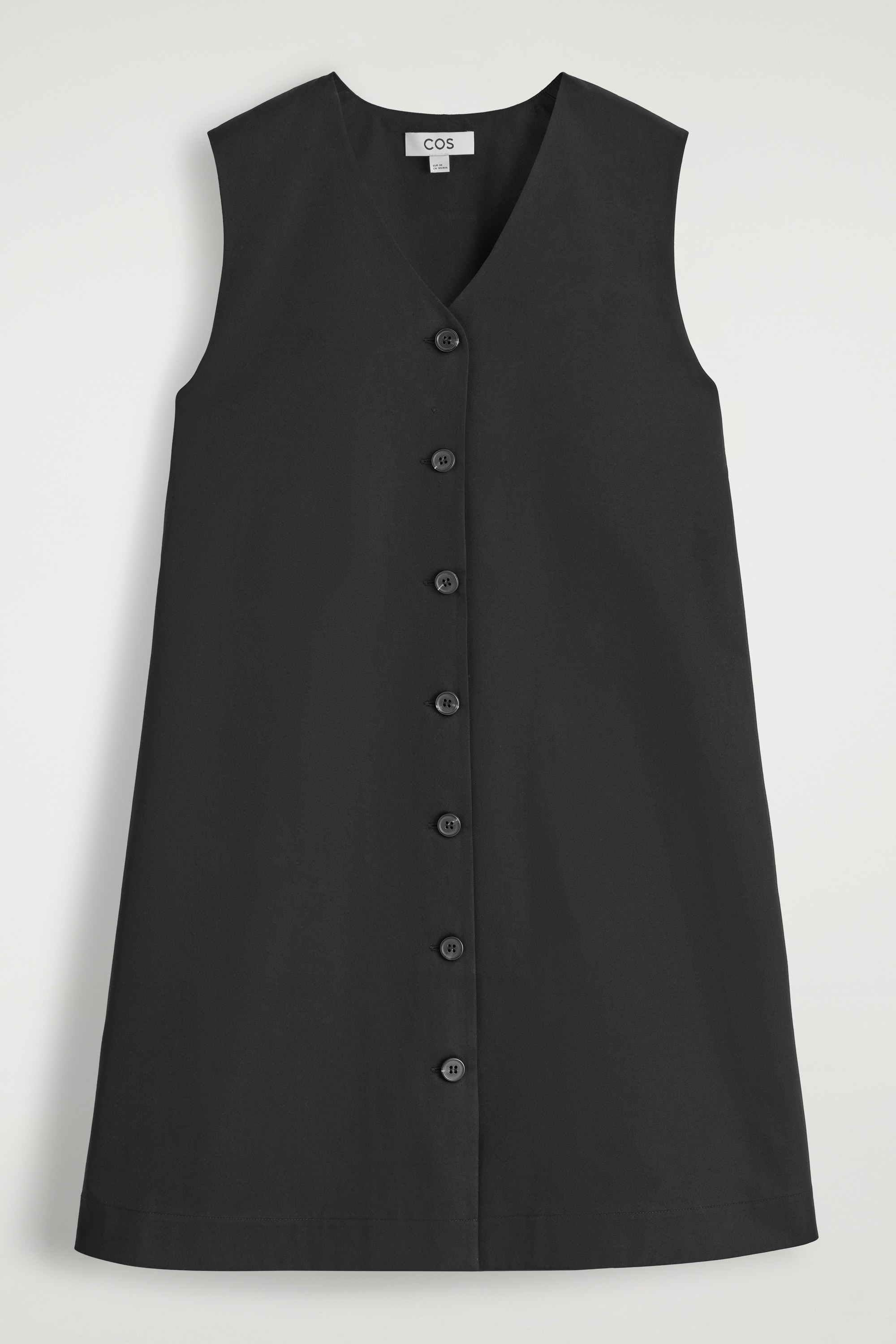 MINIKLEID AUS PIMA-BIOBAUMWOLLE MIT KNÖPFEN - SCHWARZ/ROSA/ROSA