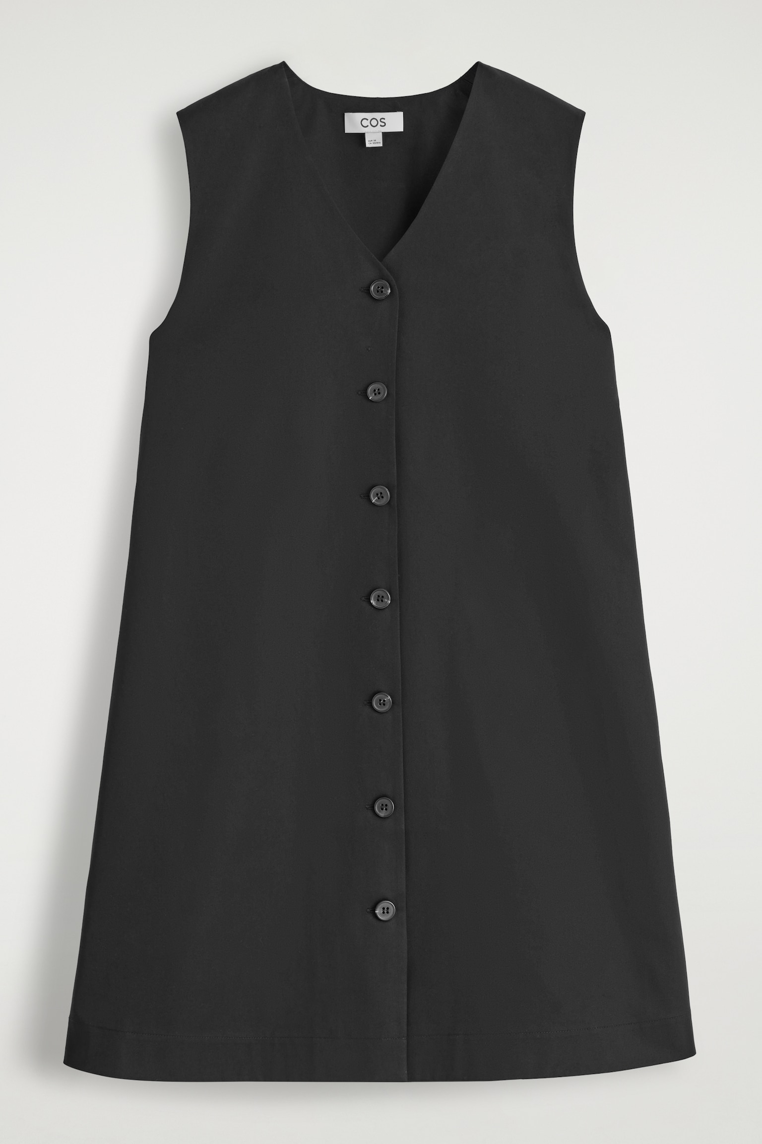 ROBE COURTE BOUTONNÉE EN COTON PIMA - NOIR/ROSE/ROSE - 2